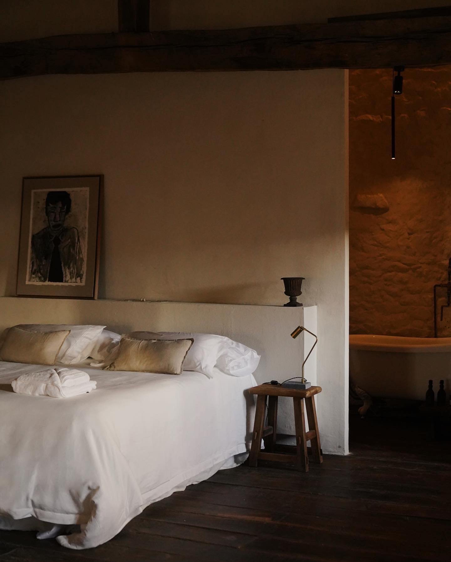 Located in the lush mountains of Asturias, @solo.palacio is a unique hotel. Housed in a 16th-century palace, the atmosphere is wabi-sabi, and has been restored with a focus on handmade charm rather than perfection, offering a luxurious yet unpretenti