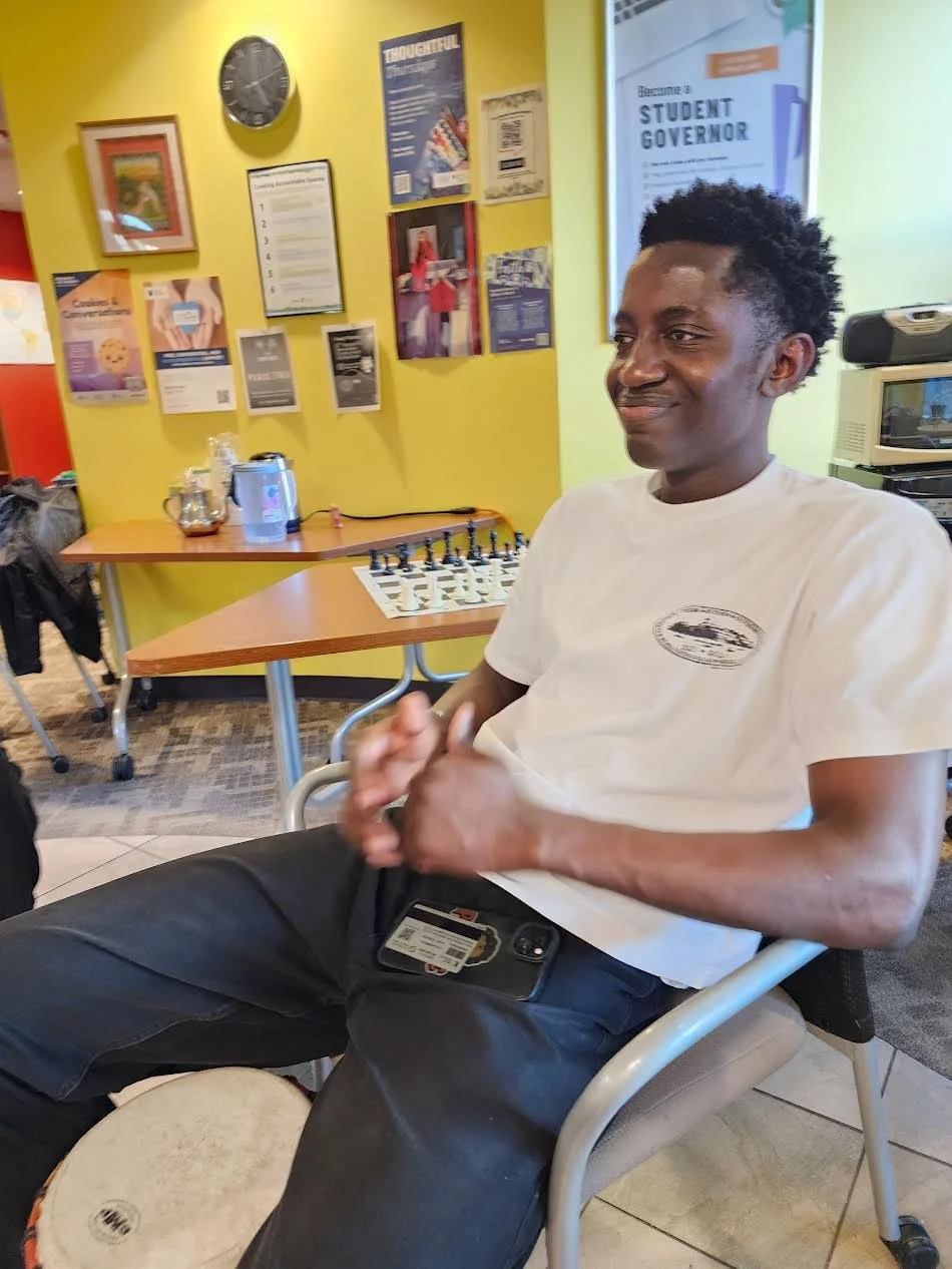 Shienav got to lead today! He lead some really fun activities and we got some good rhythms going.

Come join us again at the Cultural Inclusion Centre at Mount Royal University next week on Thursday at 4:30pm!