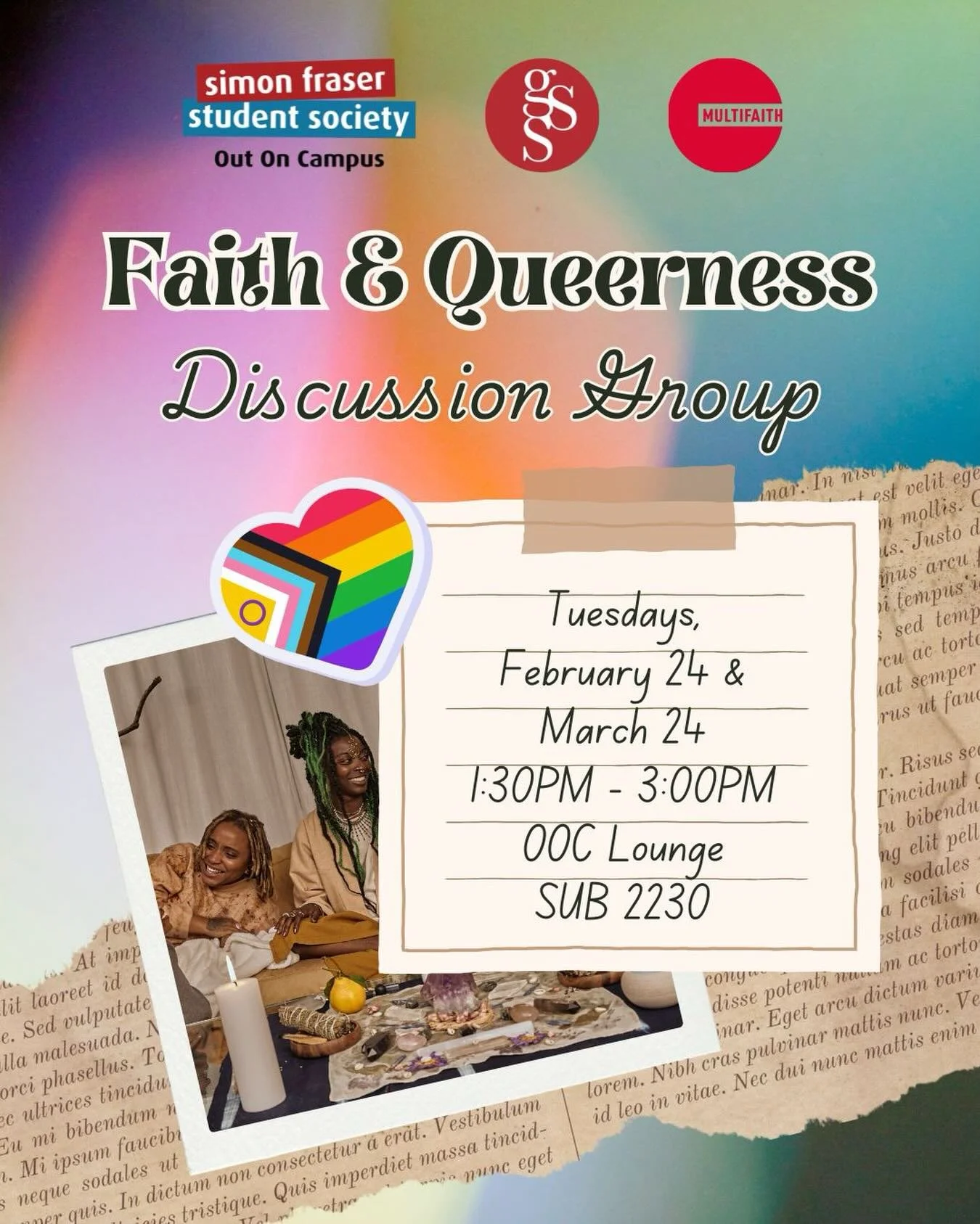 Looking for a safer space to talk about faith, queerness, or perhaps just the state of the world&mdash;we&rsquo;re here for that. Drop in to chat and snack. 😊 

#unitedcchurchofcanada #simonfraseru