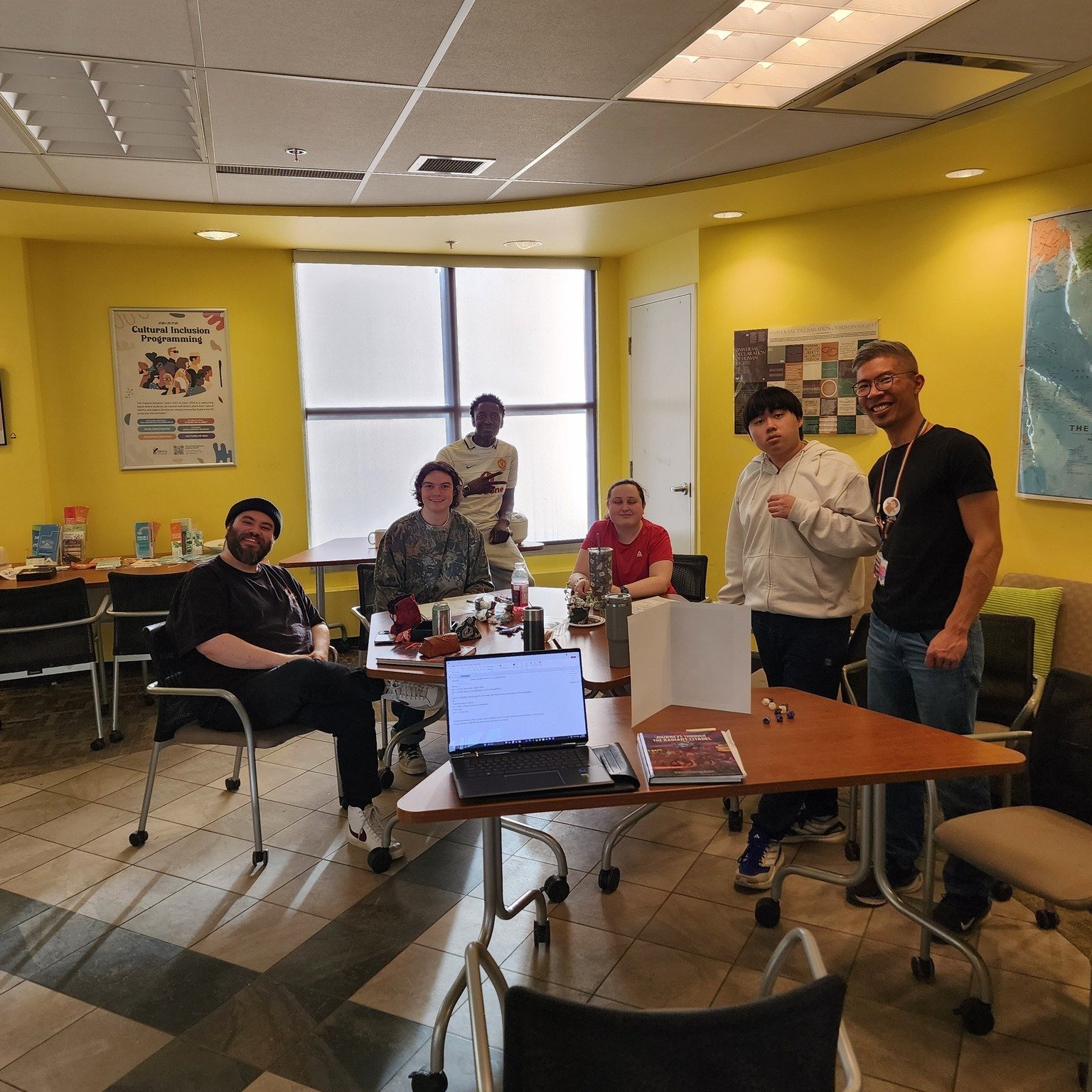 We had a tremendous amount of fun with our Dungeons and Dragons one-shot! Stay tuned for more updates about Dungeons and Dragons at Mount Royal University. Next week we are back to our regular Drum, Dine and Discuss. We'll see you all on Thursday at 