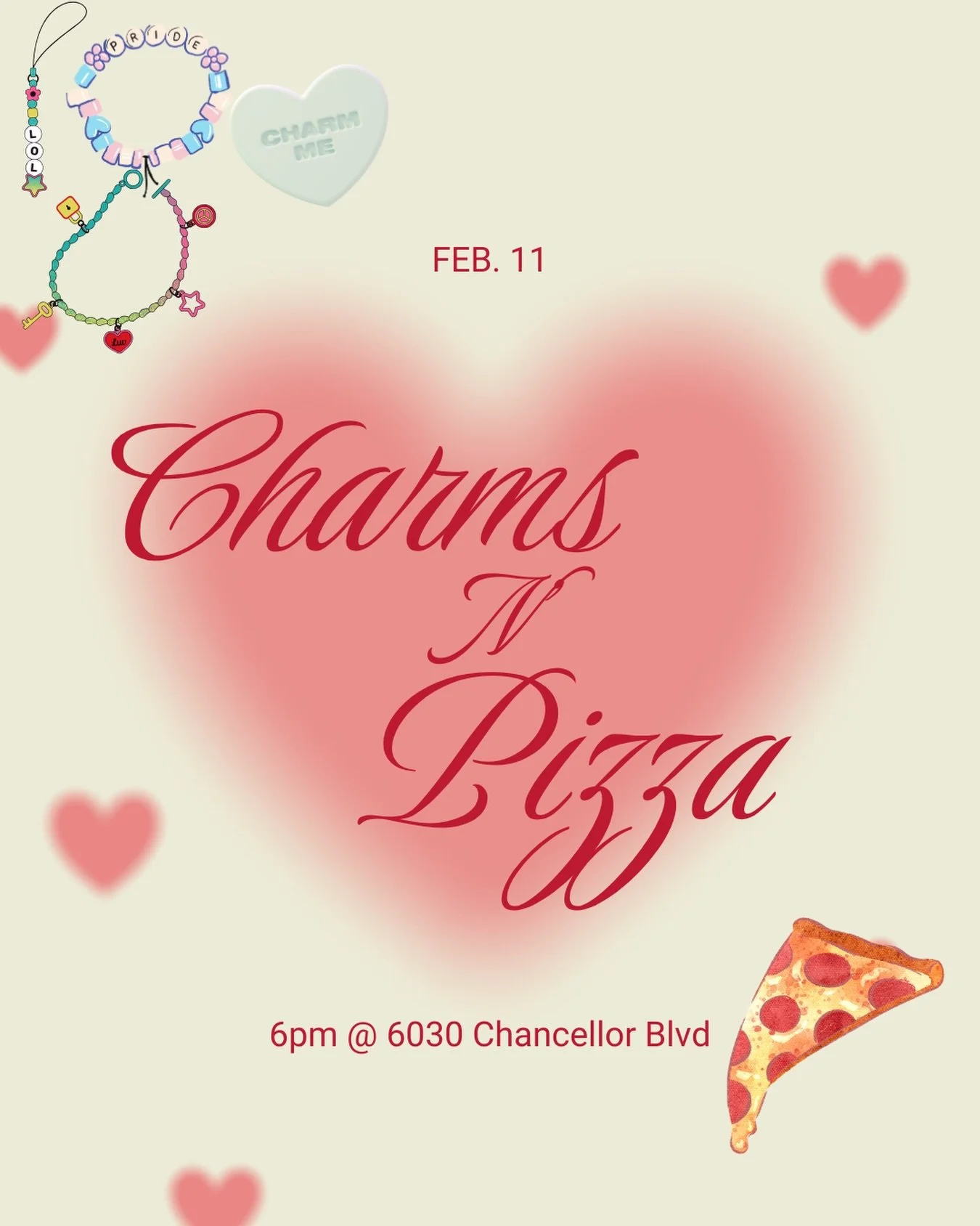 Get excited! As Valentine&rsquo;s Day is coming up, we have a special dinner coming up ❤️ We&rsquo;ve got loads of charms and charm bracelet making supplies where you can make them for yourself or your loved ones 🎁  Hope to see yall there 😏

FEB 11