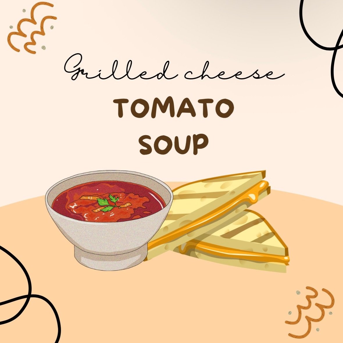 Happy Spring! Mar. 4 at 6pm, we have a yummy dinner of tomato soup + grilled cheese 🫕🥪! Come to 6030 Chancellor Blvd for a nice evening 😆 see you there !
