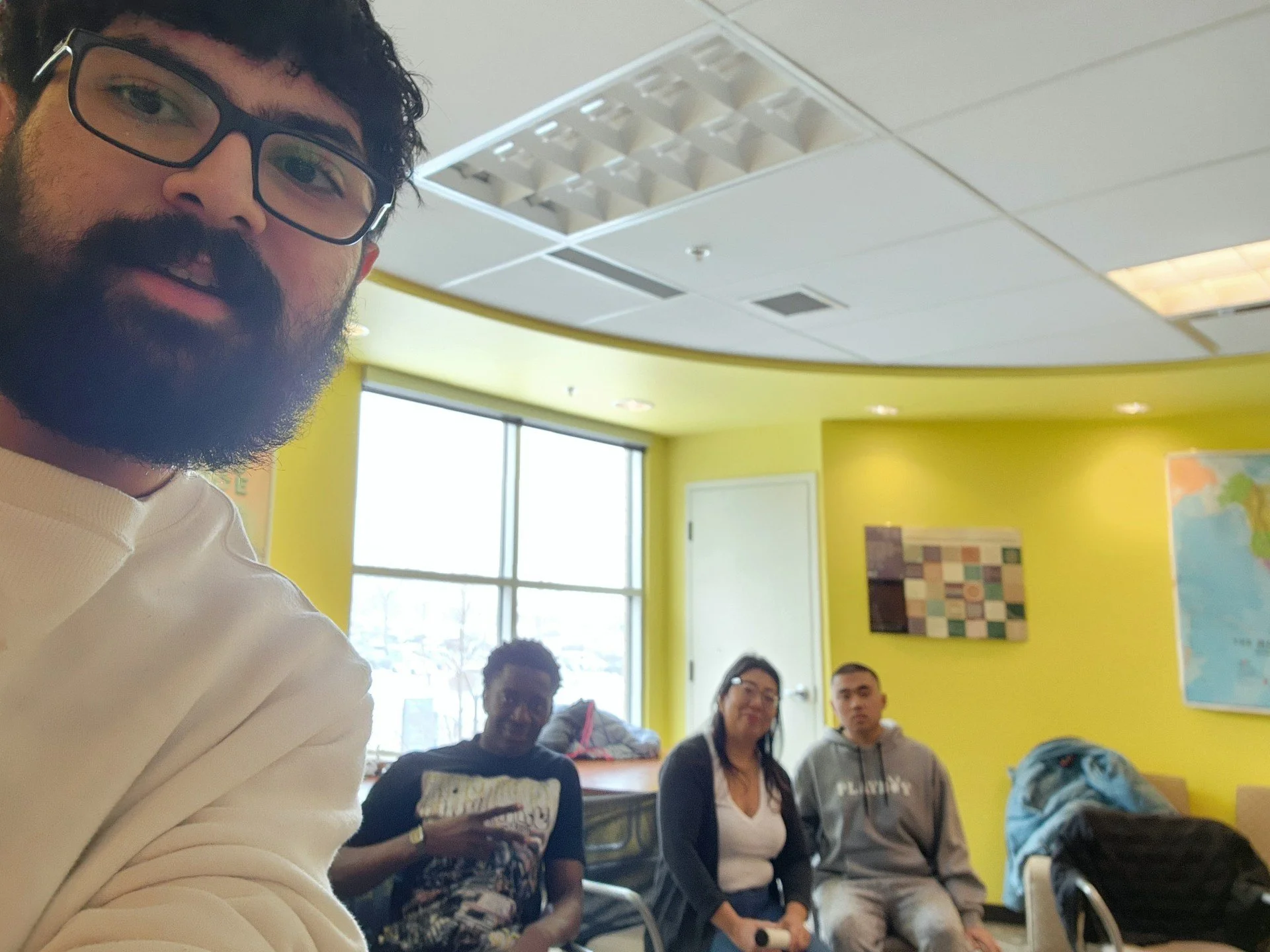 We had a great time at Drum, Dine Discuss! Next week is the last one for the semester.

We can't wait to see you all! Join us at 4:30pm on Thursday at Mount Royal University in the Cultural Inclusion Centre.