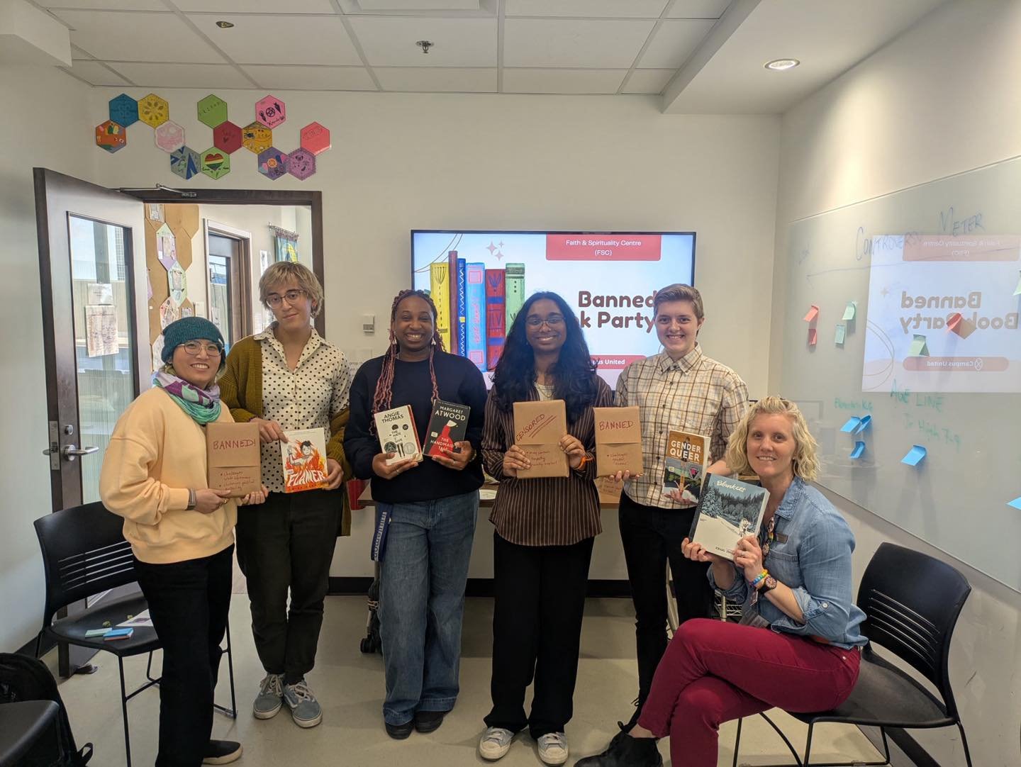 The Banned book party was a huge success!! It was an awesome time discussing censorship, intellectual freedom and its intersection with faith &amp; spirituality. Thank you to everyone that showed up 😊

Should we start a banned book club? 👀

#banned