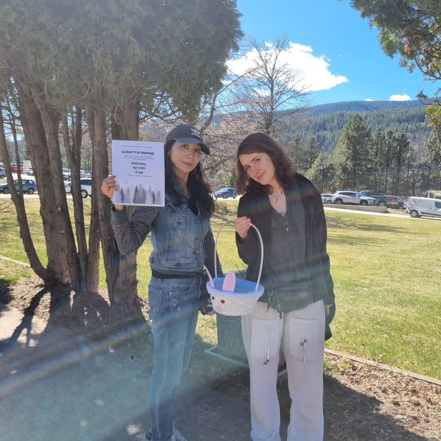Had an awesome guided walk at the Castlegar campus today! Sunny skies, warm breezes, and blossoming trees blessed our trails.

Thanks to everyone for joining, ans thanks to SungLim for bringing the Easter chocolate!!!