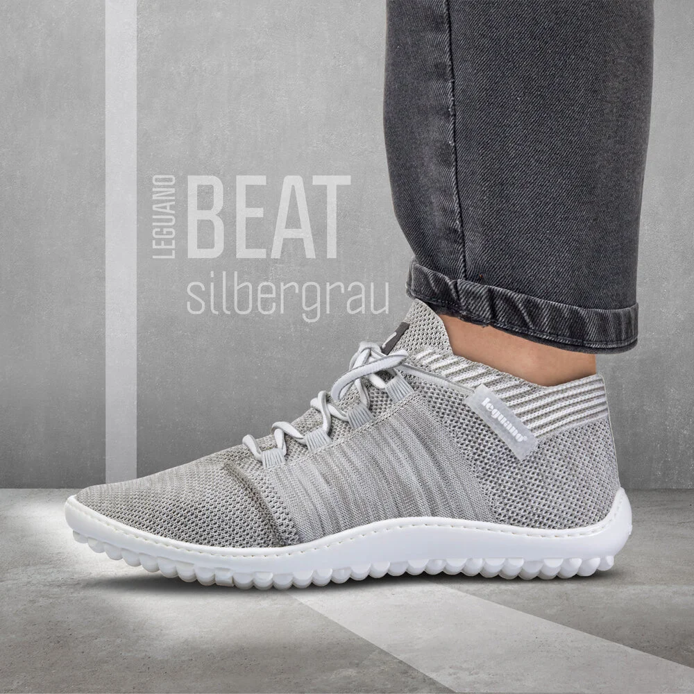 Beat grey/white | Barefoot Shoes | leguano Australia