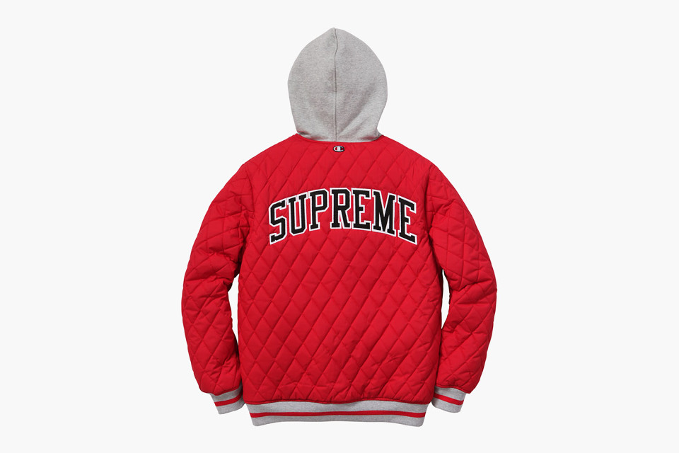 supreme x champion reversible hooded jacket