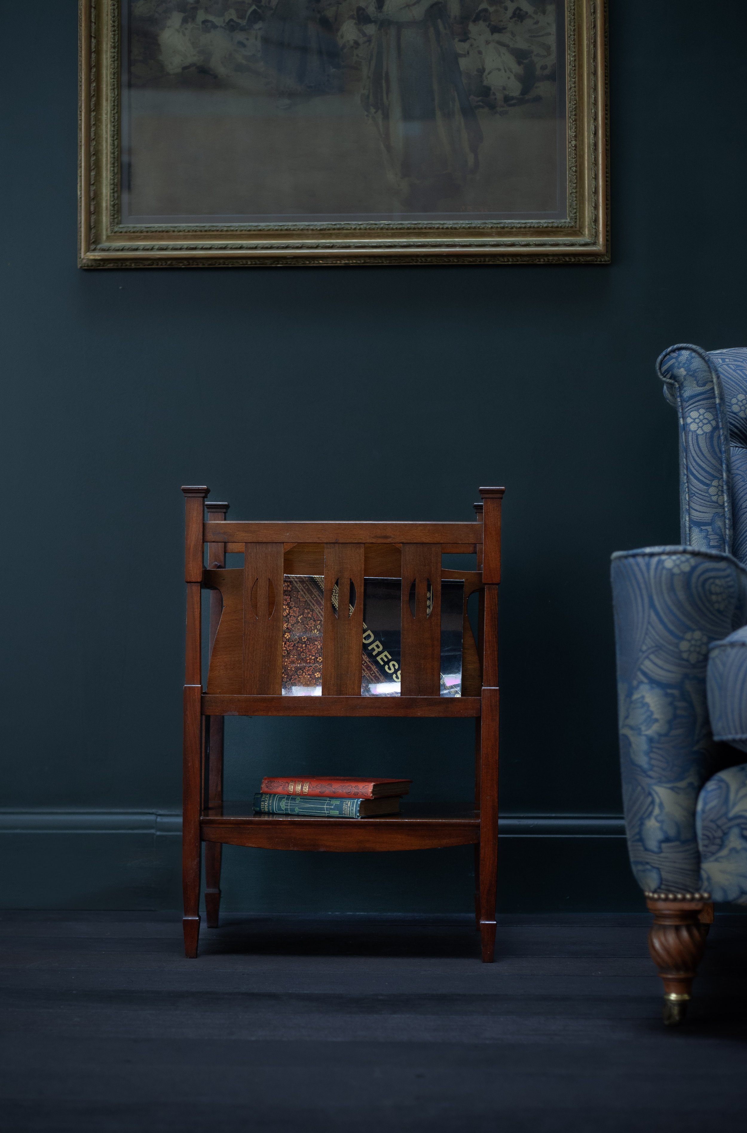 Shapland & Petter Mahogany Magazine Rack