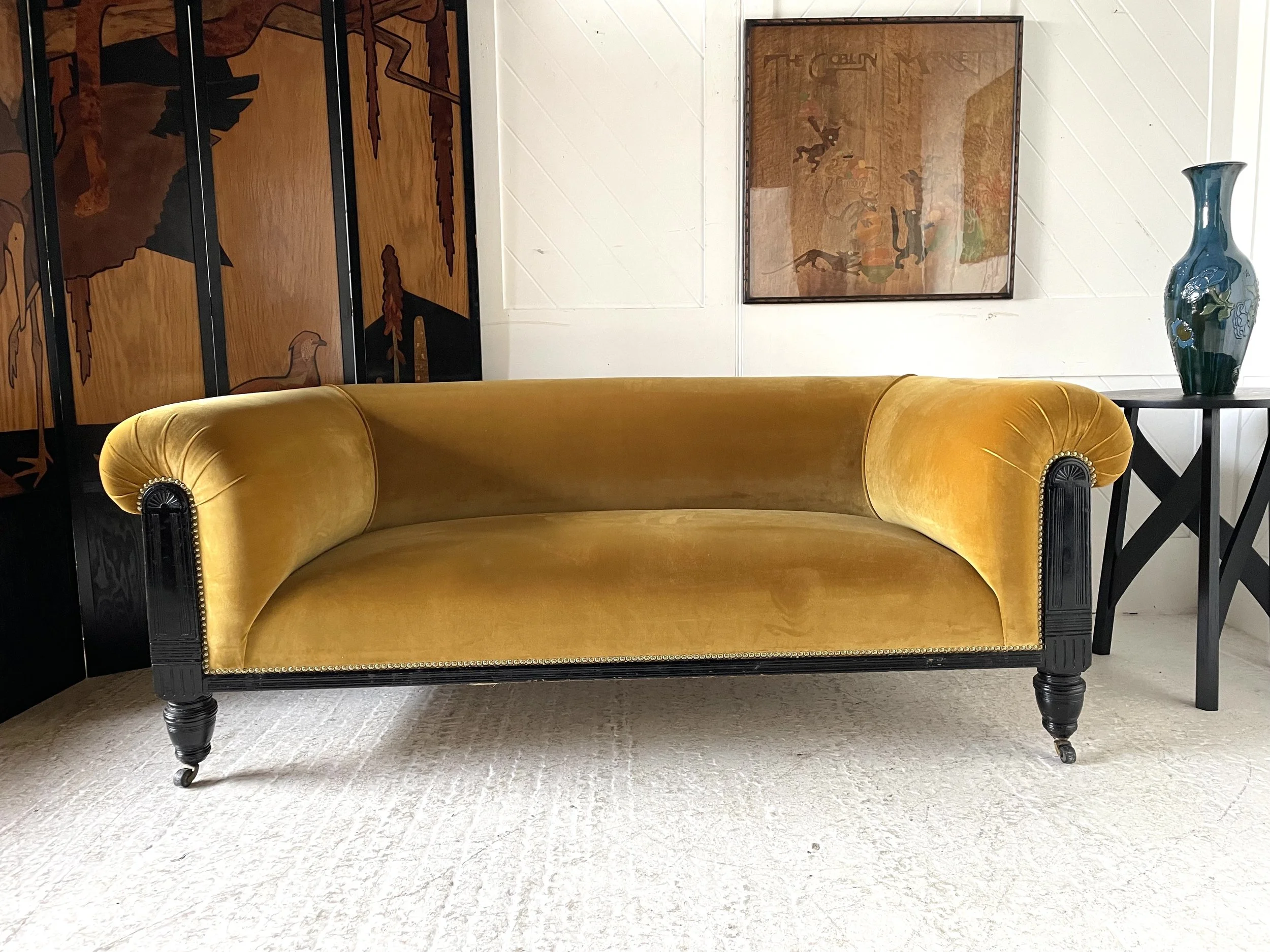 Aesthetic Movement Upholstered Settee