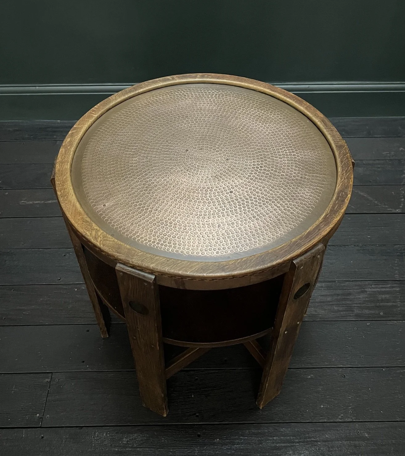 Glasgow School Oak Circular Top Table