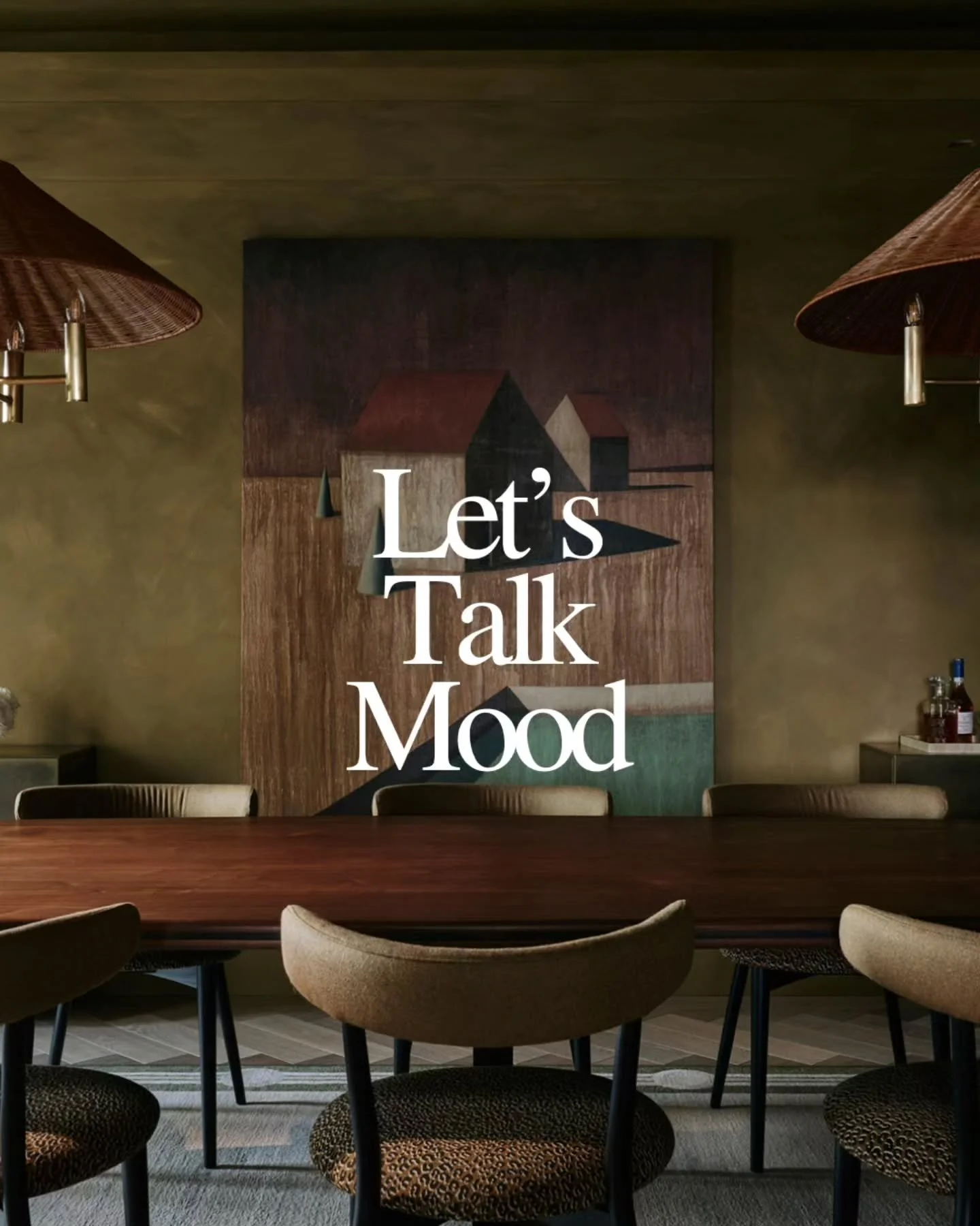 When we talk about colour in interiors, we talk a lot about *mood* - how colours can impact the way we feel, our wellbeing and even how we use a space.

I truly believe that defining the mood for a room is the key to getting your colours right, but t