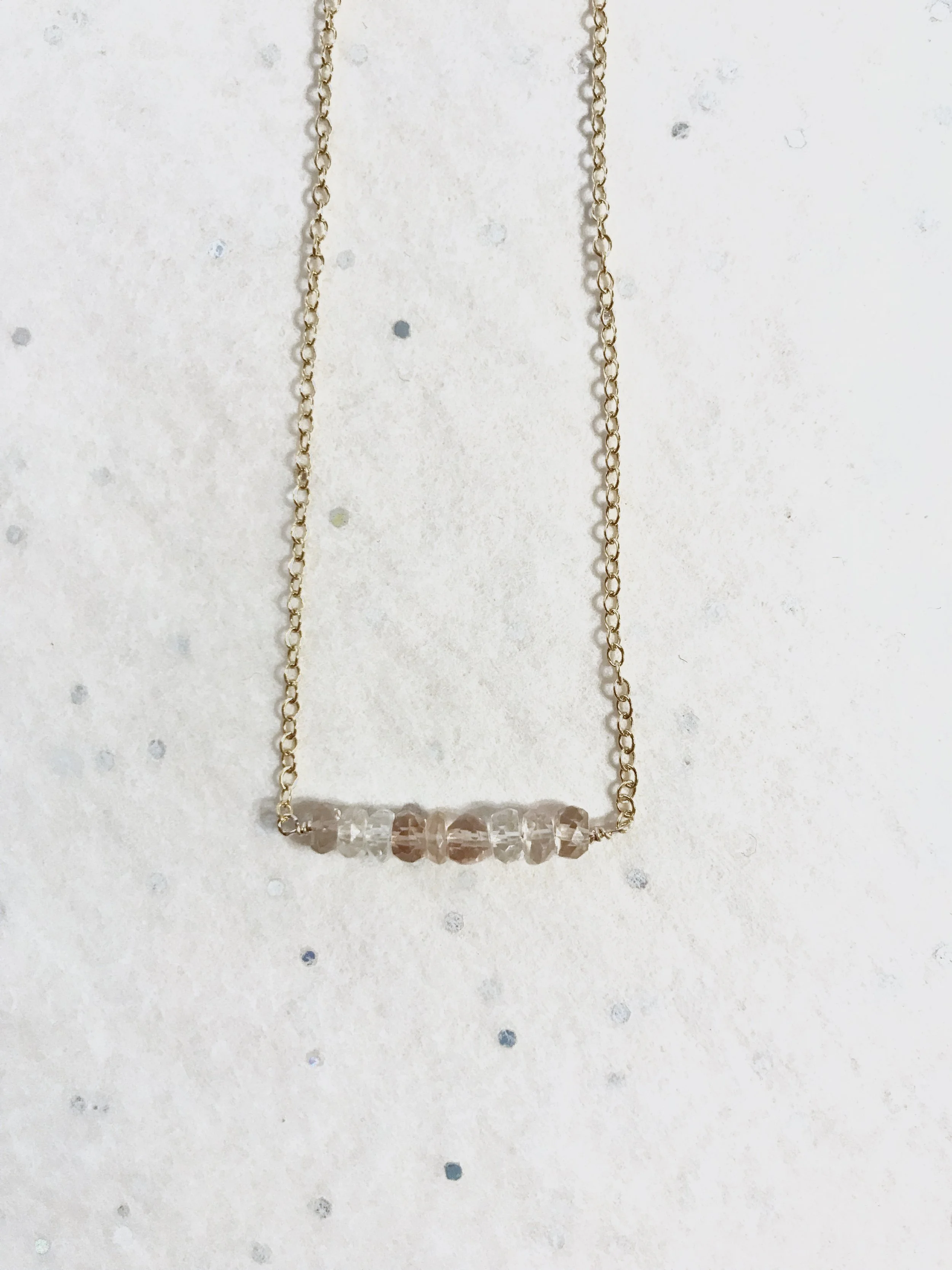 CUTIE PIE, brown topaz, gold 