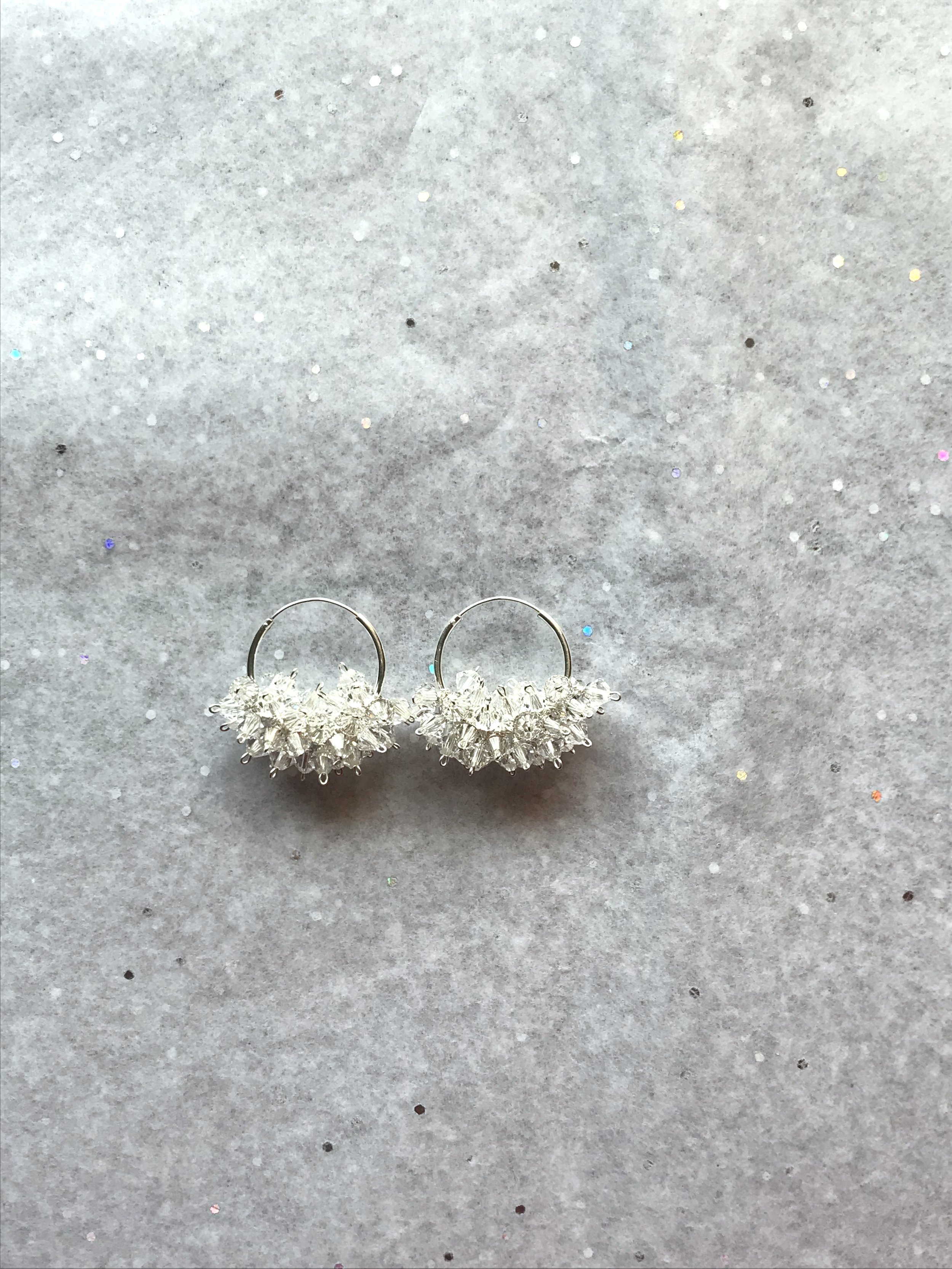 MINI QUEEN, crystal, silver 