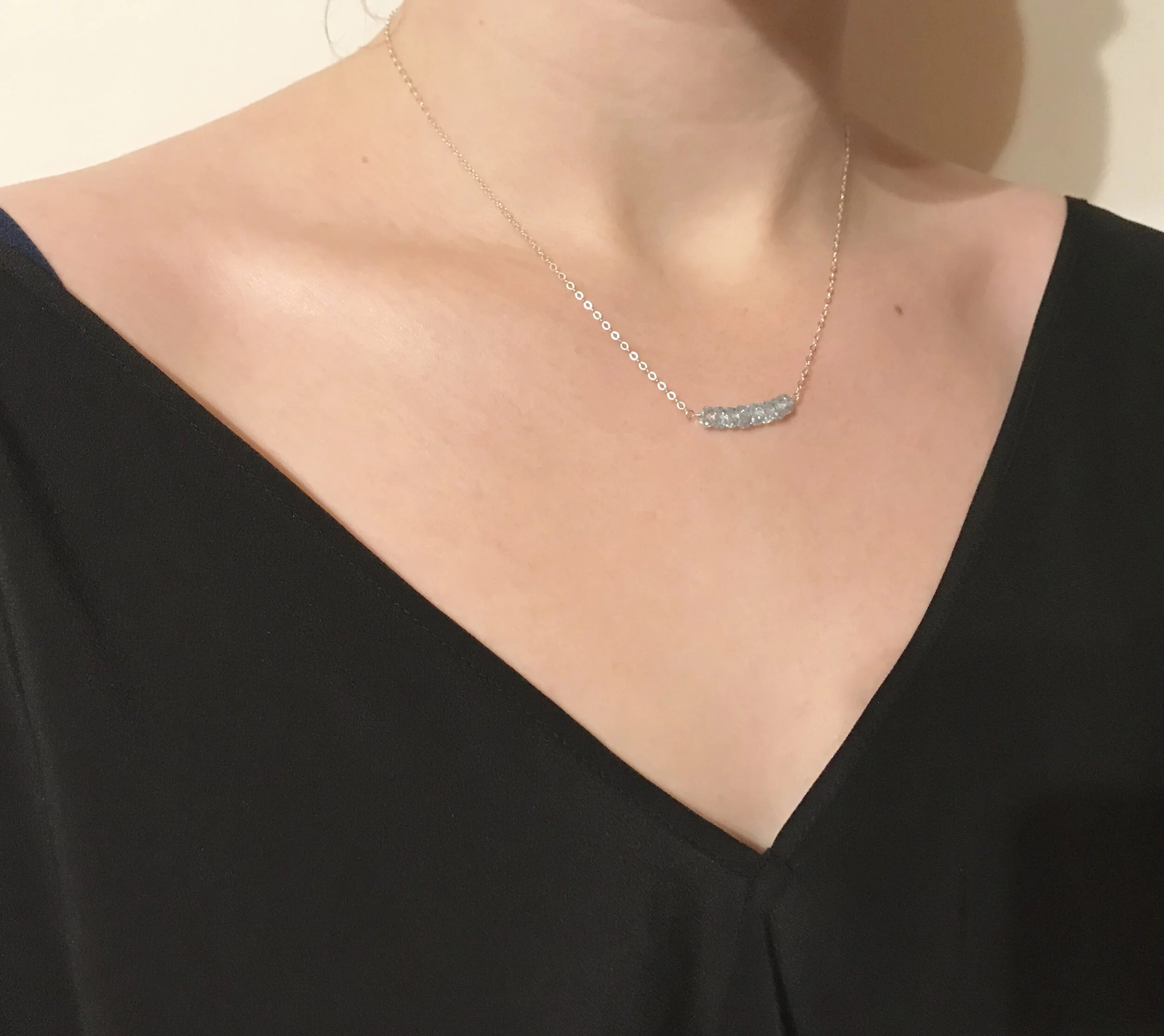 CUTIE PIE CHAIN, topaz, silver 