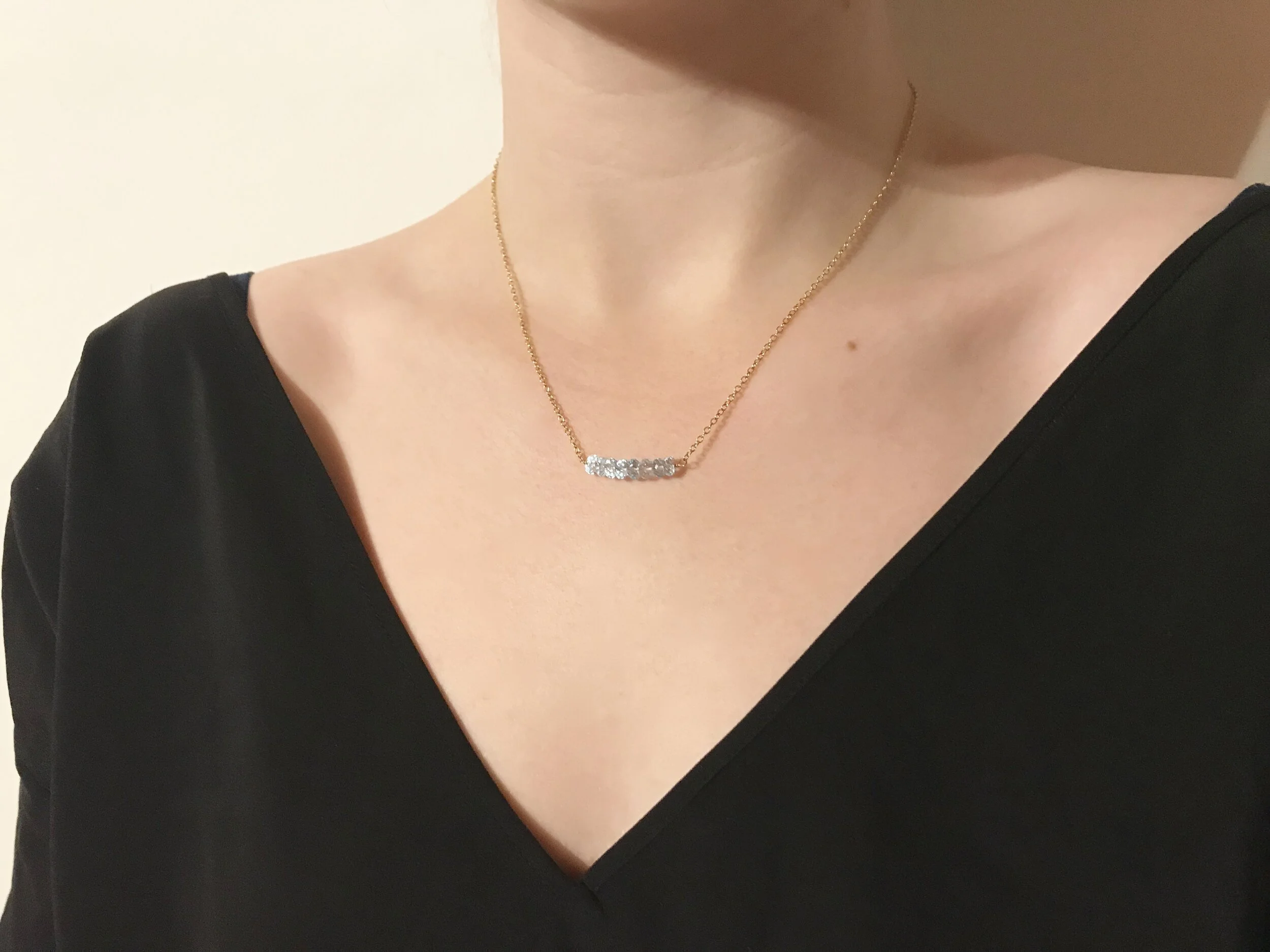 CUTIE PIE CHAIN, topaz, gold 