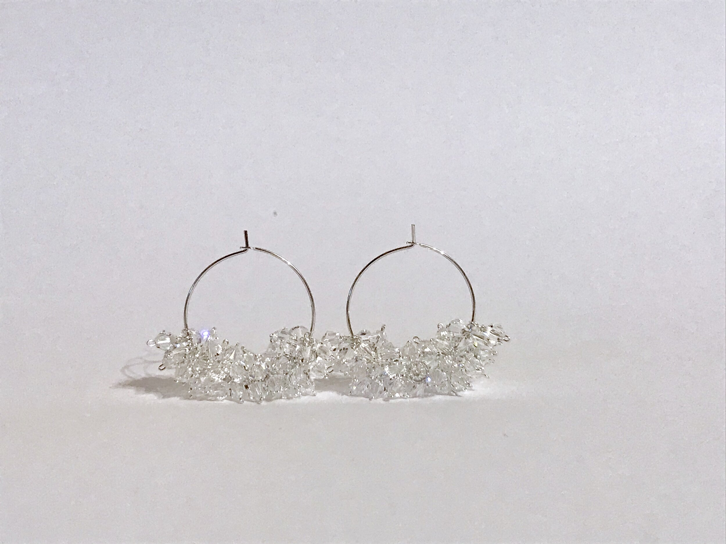 MAMA HYDRANGEA, crystal, silver 