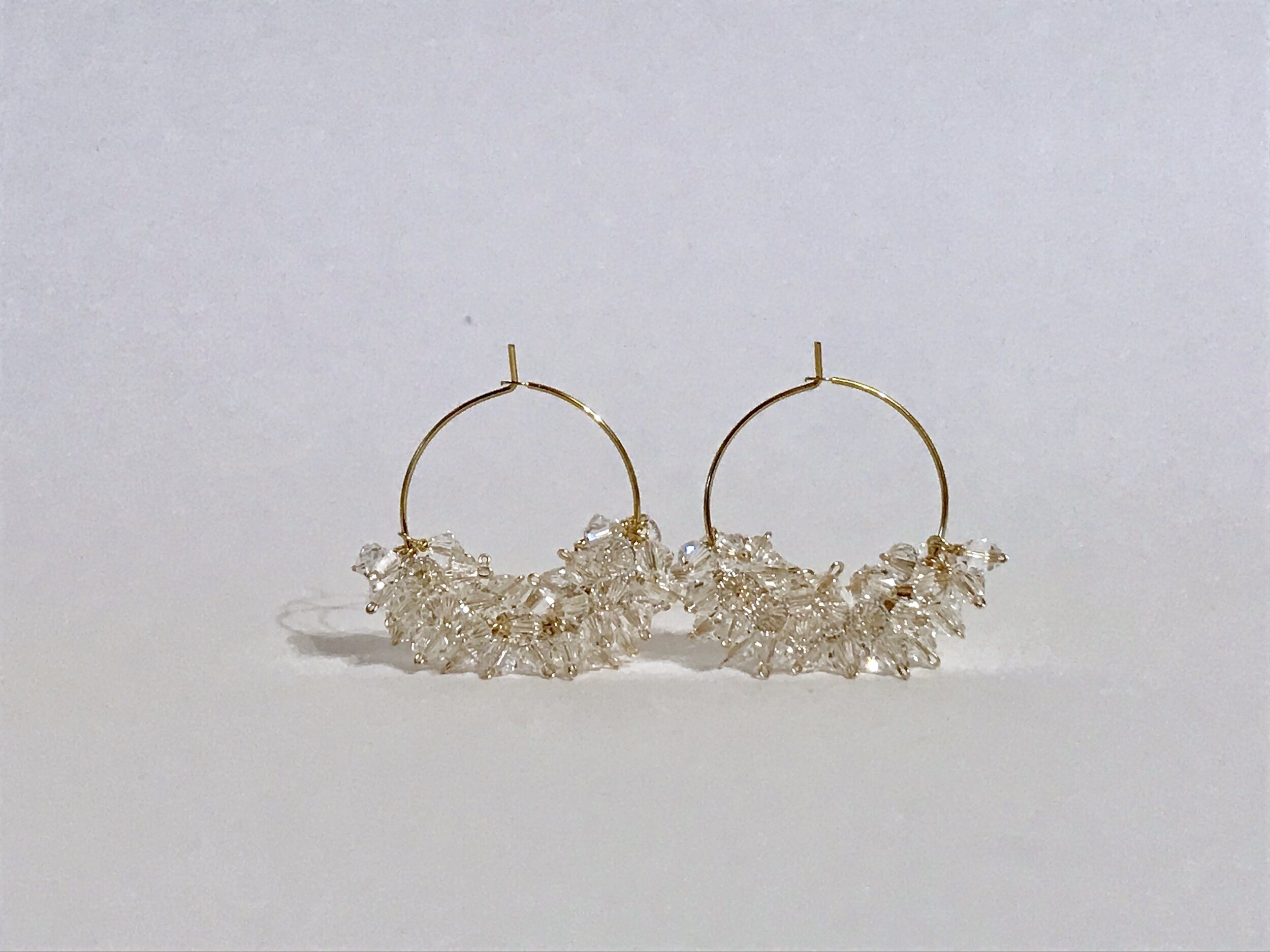 MAMA HYDRANGEA, crystal, gold 