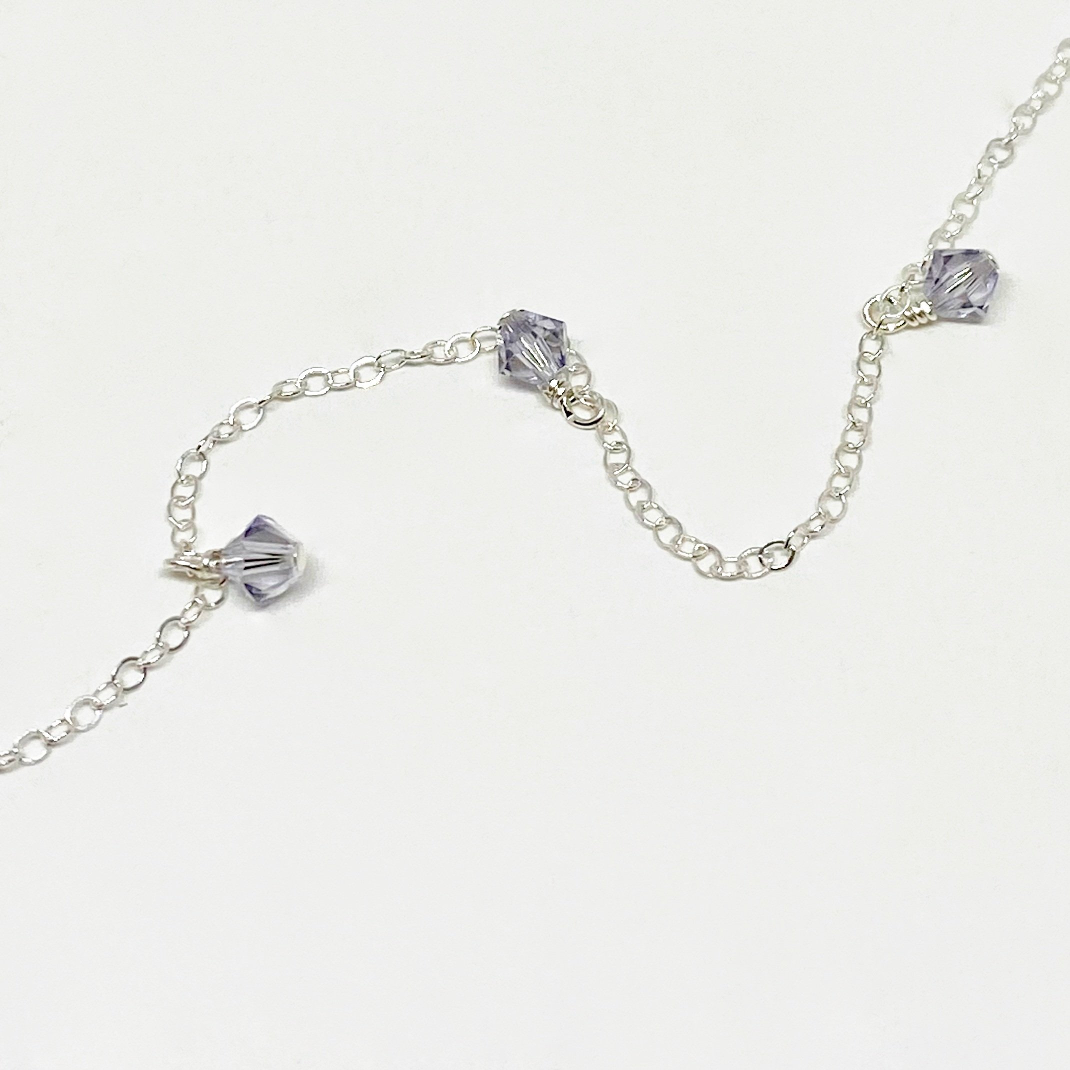 FIORI CHAIN, SMOKEY MAUVE, SILVER