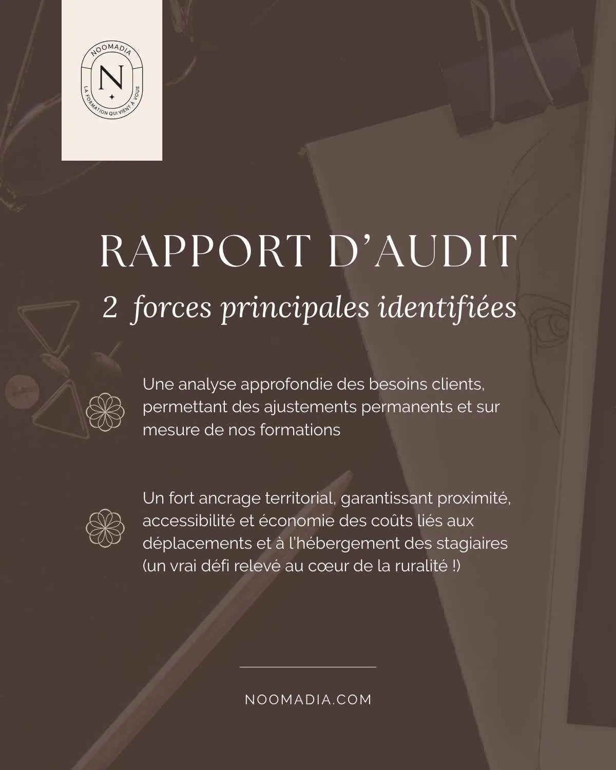 Rapport audit qualiopi noomadia