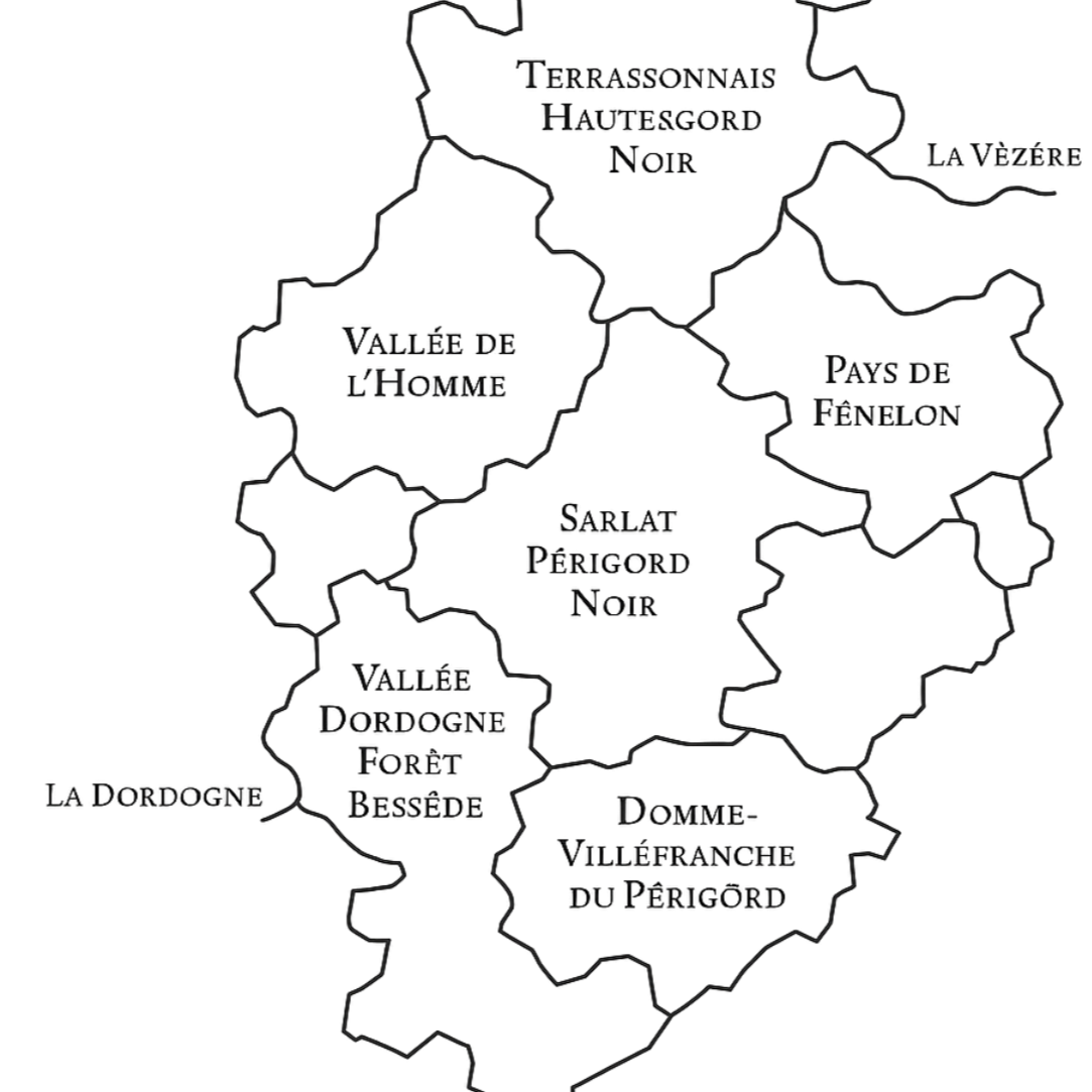 Carte de la région Île-de-France avec ses départements principalement en noir.