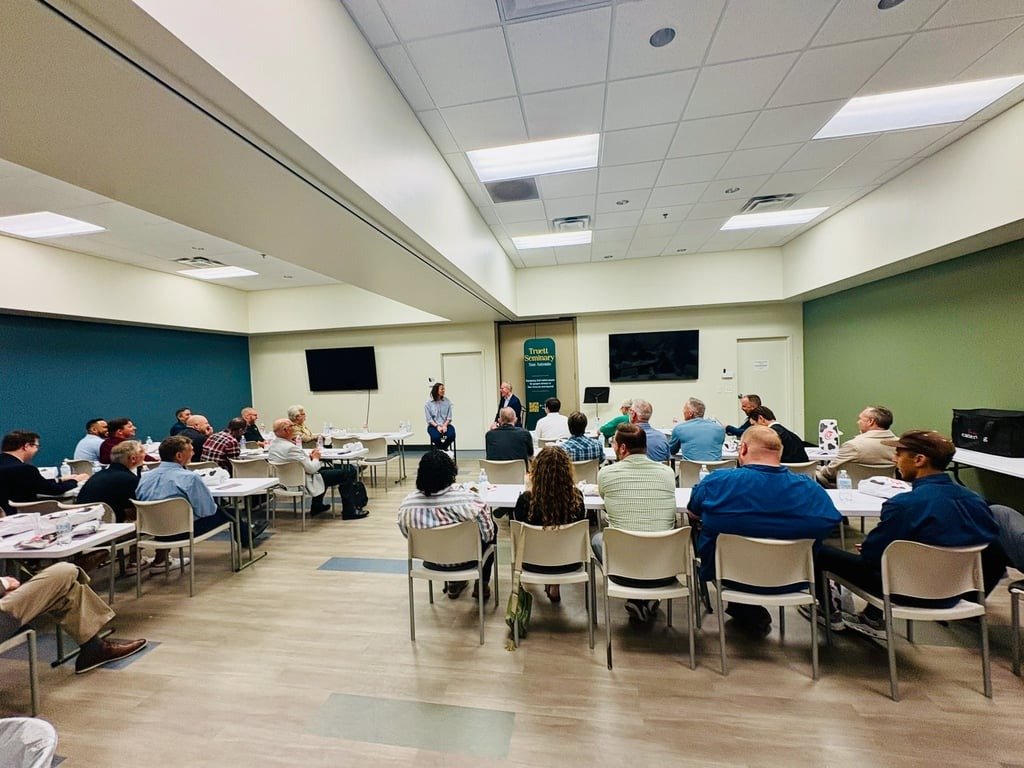 What an honor to share The Kukhoma Project's mission with local church leaders and Baylor University Truett Seminary San Antonio students and alumni last week! 

Our Executive Director, Amanda Switzer, joined Dean Todd Still for a conversation about 