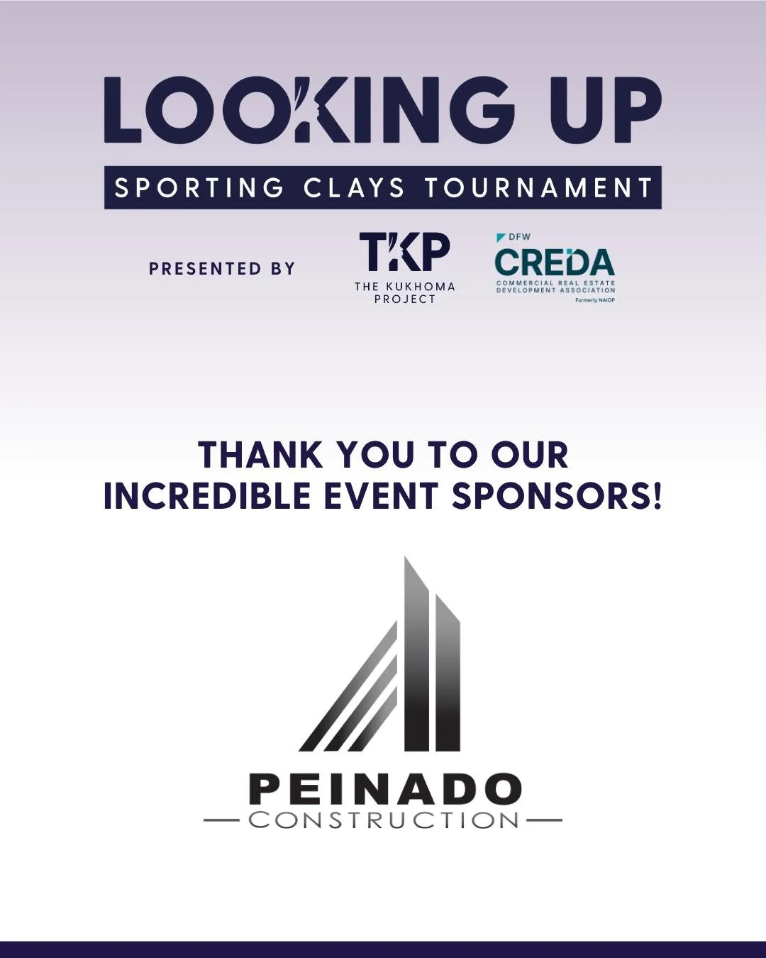 Huge thanks to our incredible event sponsors who are helping us bring the Looking Up Sporting Clays Tournament to life! We are so grateful for all of these amazing partners, and we cannot wait to celebrate with them&mdash;and you!&mdash;on September 