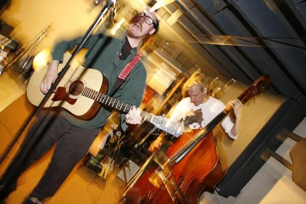 Blake-Plock and Joel Grip in Madison, WI circa 2004
