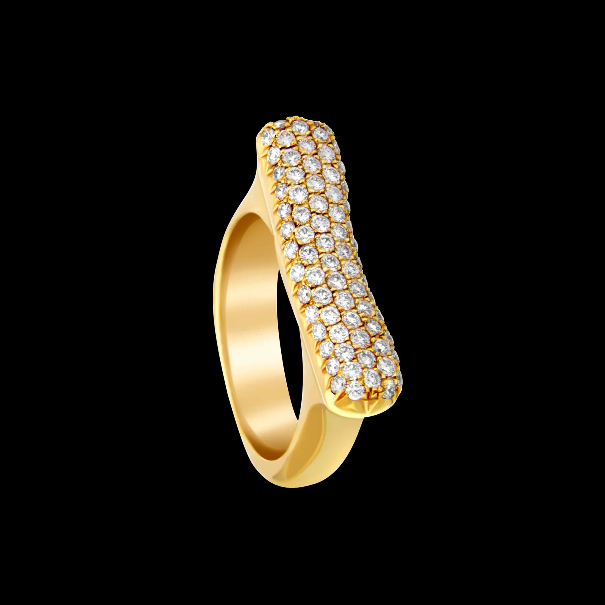 FRIDA | Fine Jewellery. Strata™ Collection. Diamond stacking ring in 18kt yellow gold. FRI 10301A FP.