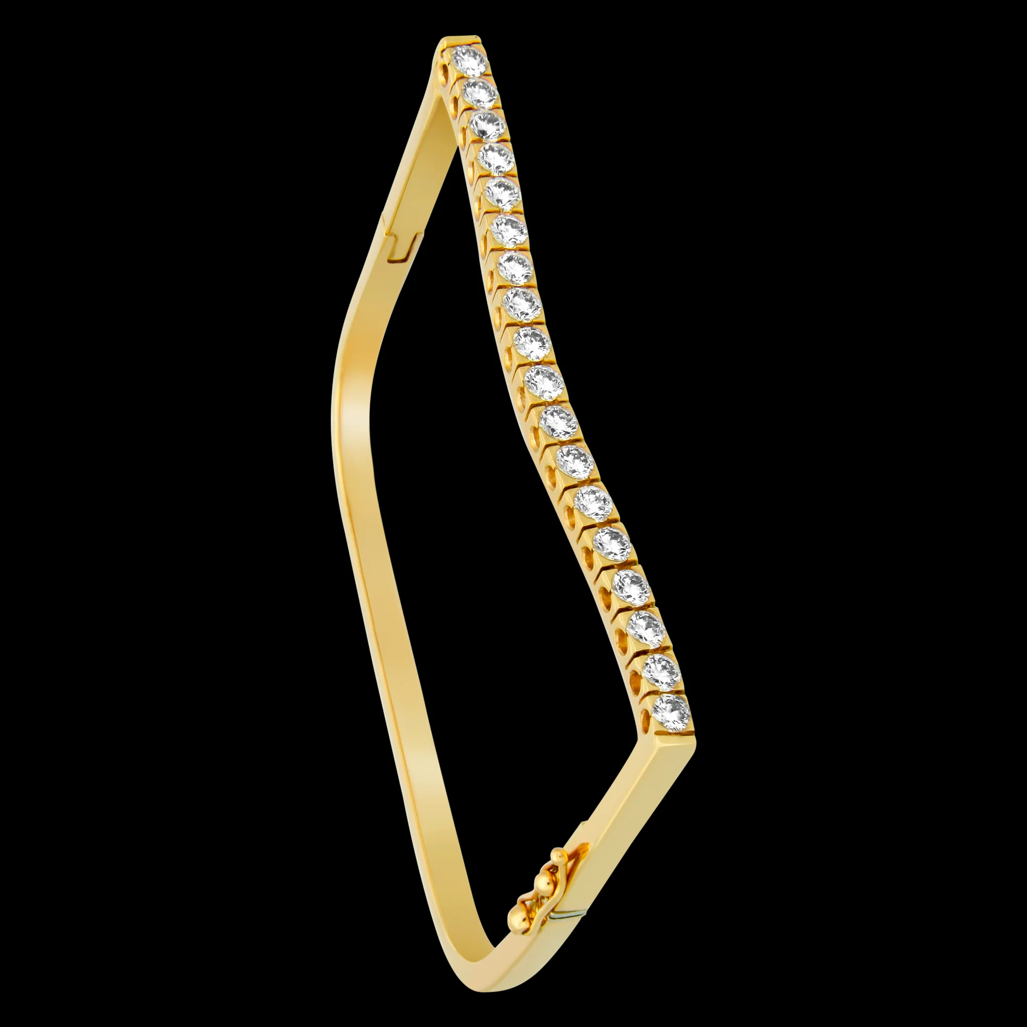 FRIDA | Fine Jewellery. Strata™ Collection. Diamond stacking bracelet in 18kt yellow gold. FRI 10341B.