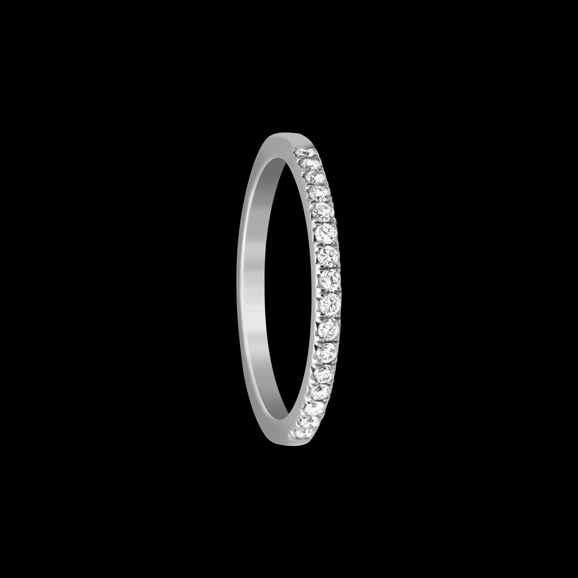 FRIDA | Fine Jewellery. Classic Engagement. Diamond band in 18kt white gold.