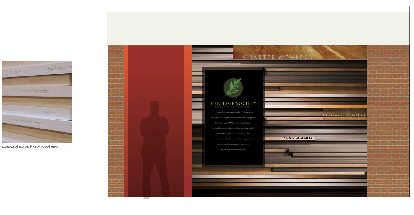 Conference Center Donor Wall Concept