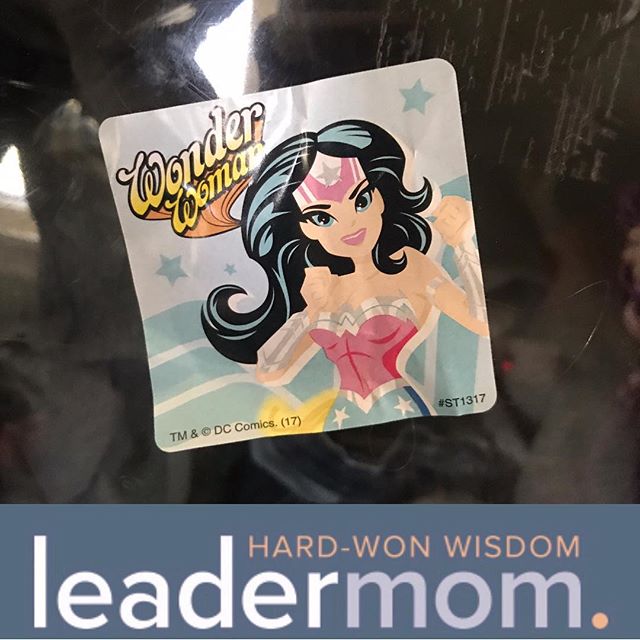 Recognize the pediatrician sticker? Generally speaking, our research makes it clear that trying to be a Wonder Woman or martyring ourselves is a very bad LeaderMom plan.  However, when your flu-ridden little one picks a sticker because &ldquo;That lo