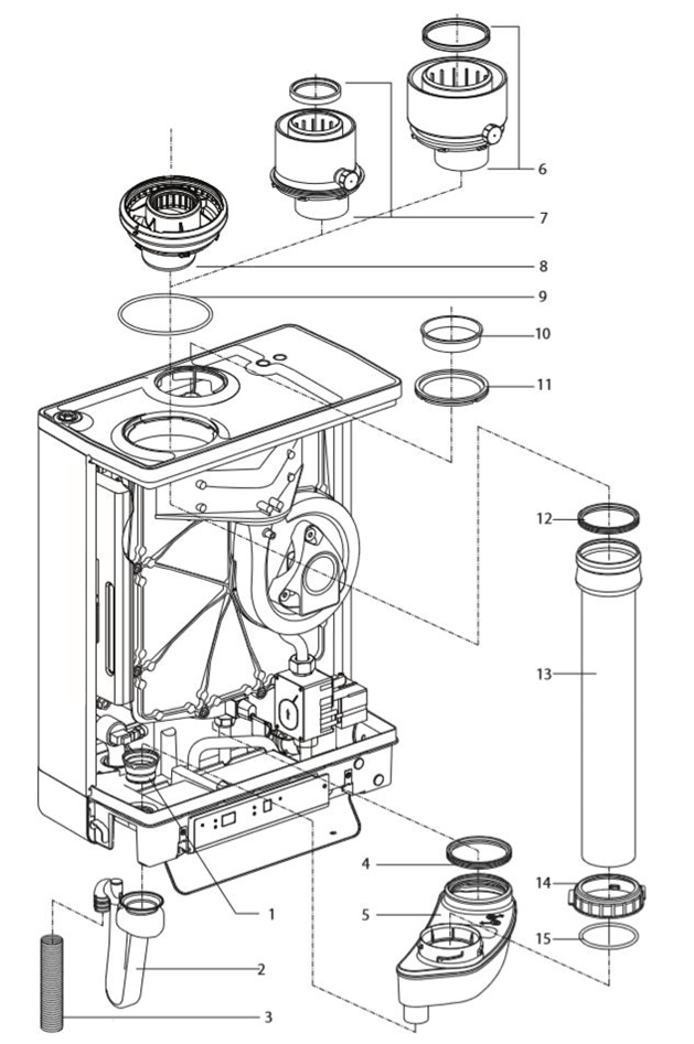 HRE Flue Pipe/Condensate System Spares
