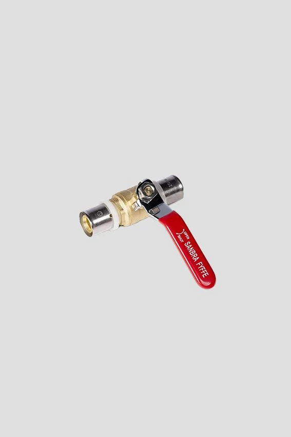 MLCP Press Lever Ball Valve (Red)