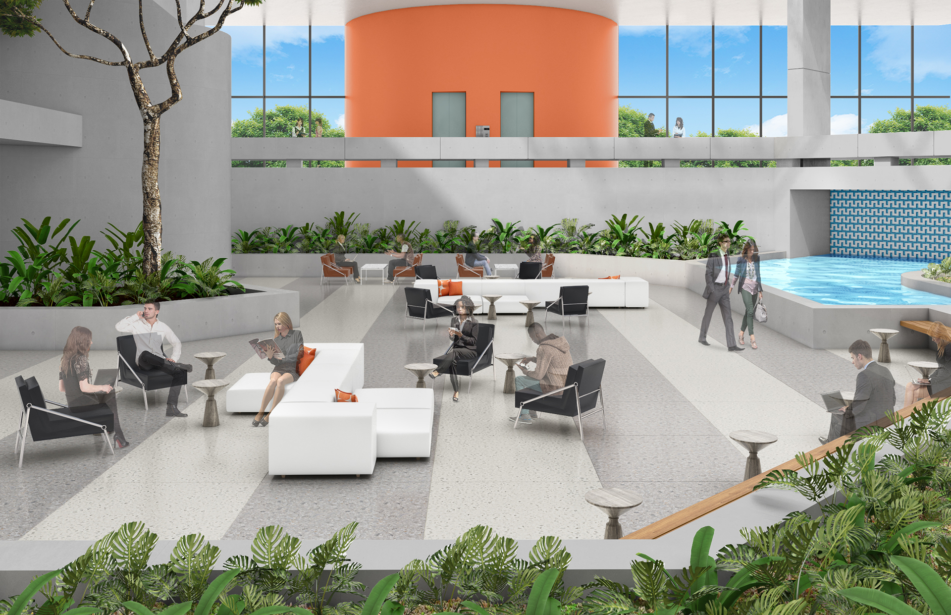 Flagler Corporate Center Atrium