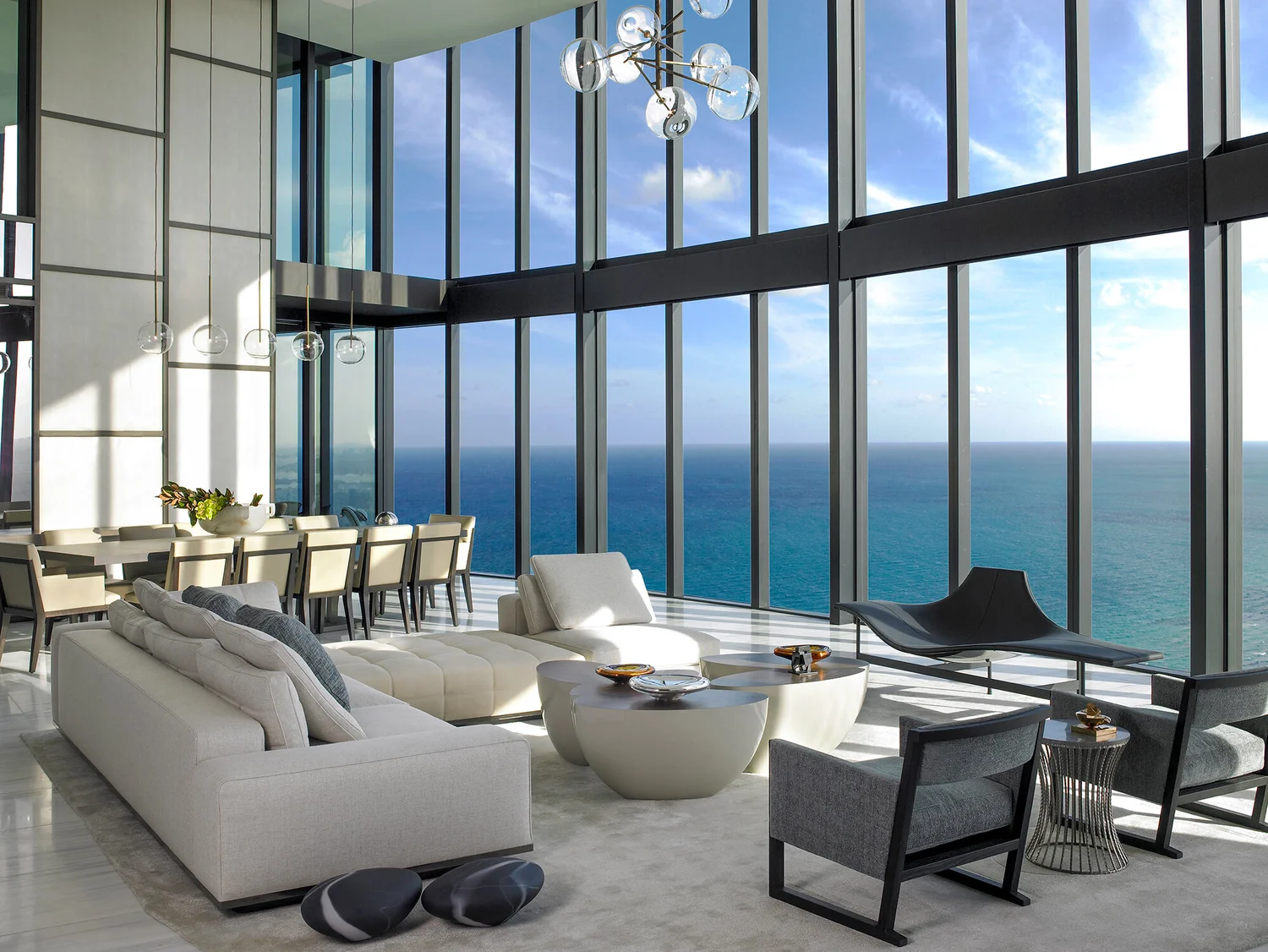 Oceanfront Penthouse Interior Design — Michael Wolk Design Associates