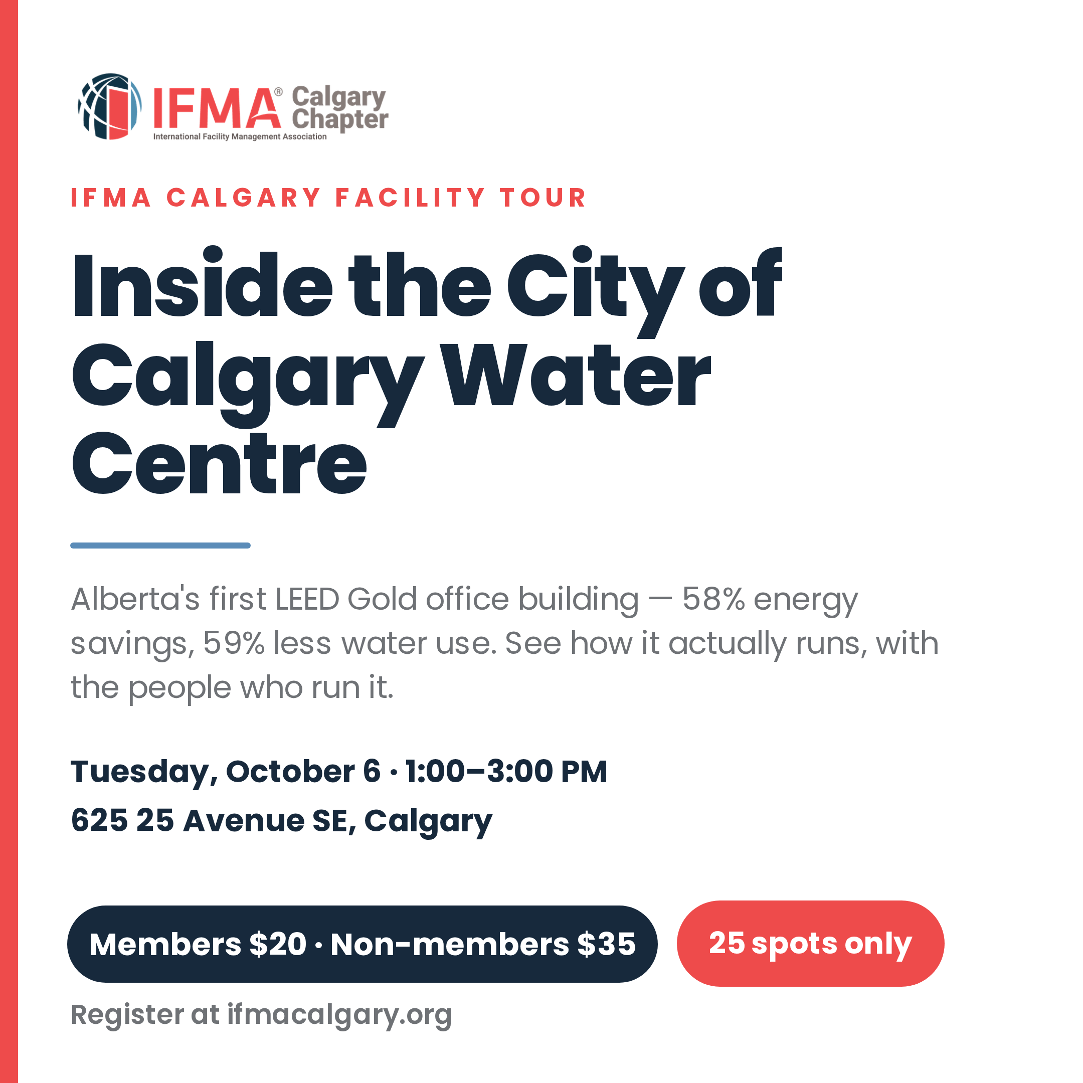 Calgary Water Centre Facility Tour - Admission (Oct 6, 2026)