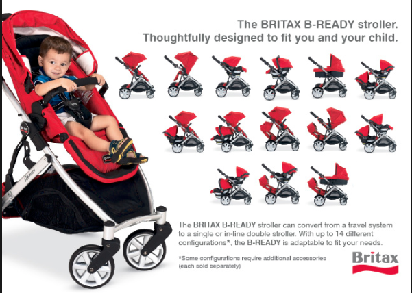 britax b ready stroller accessories