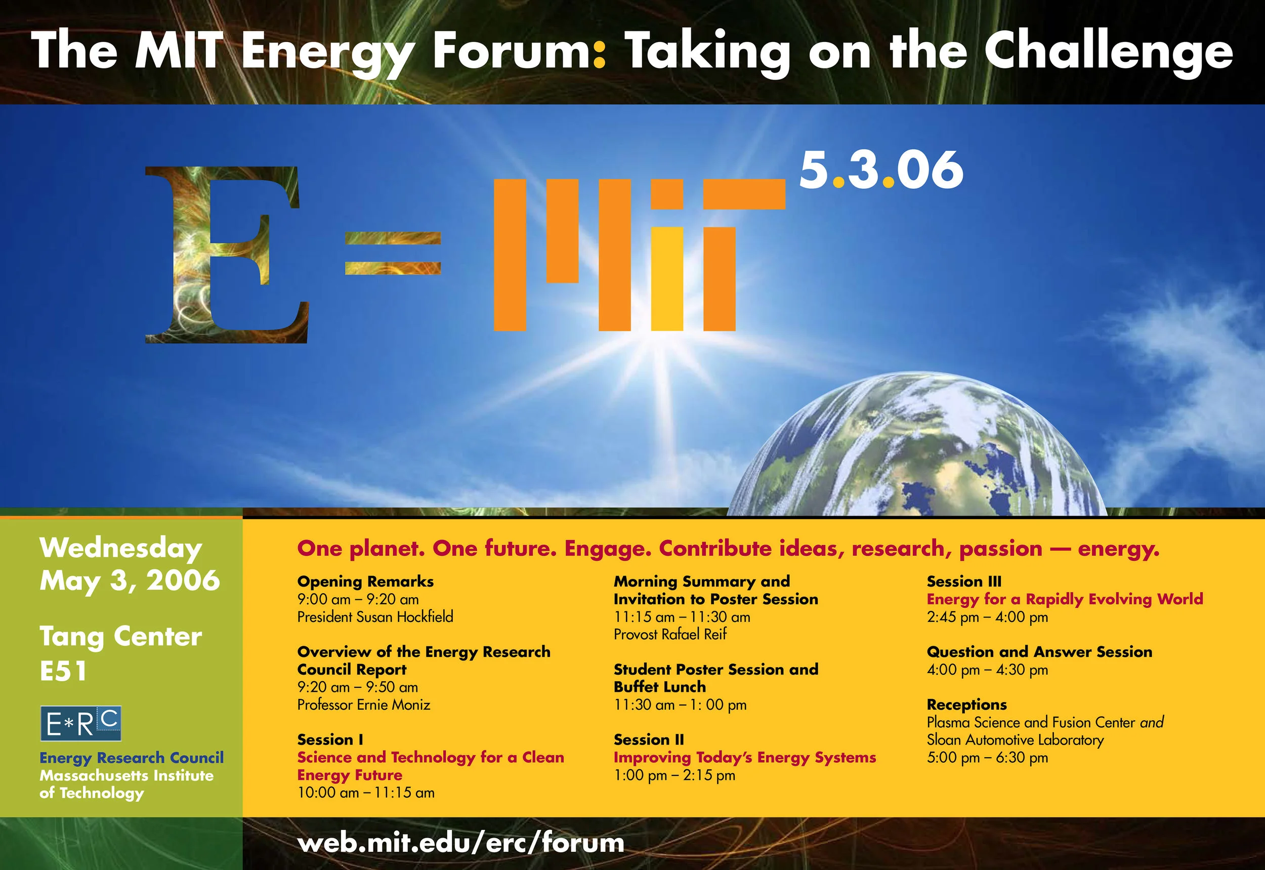MIT Energy Forum poster