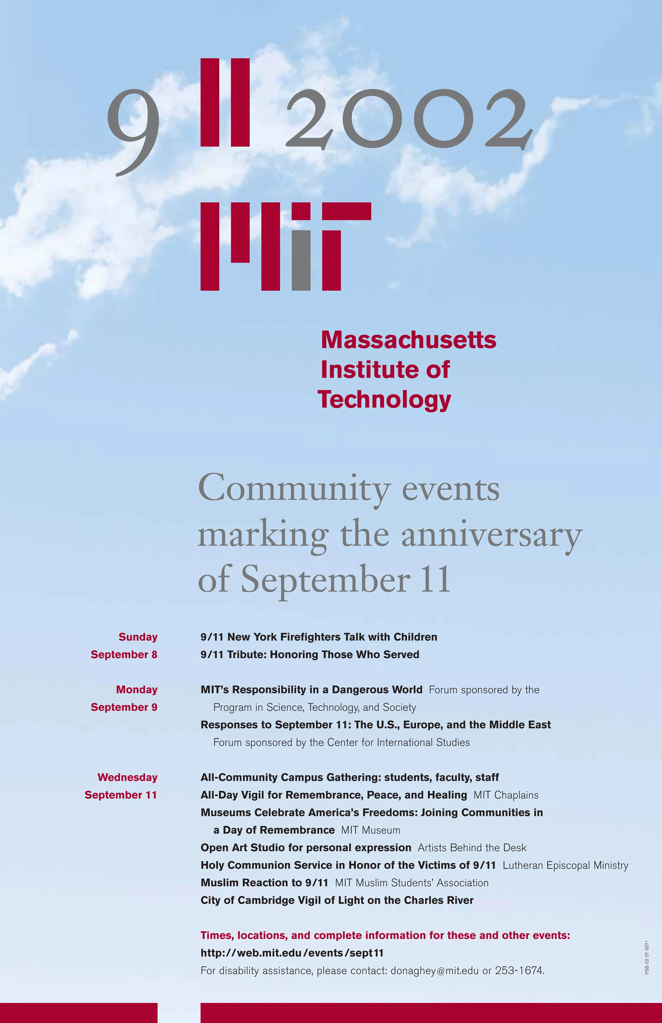 Community events marking the anniversary of 9/11