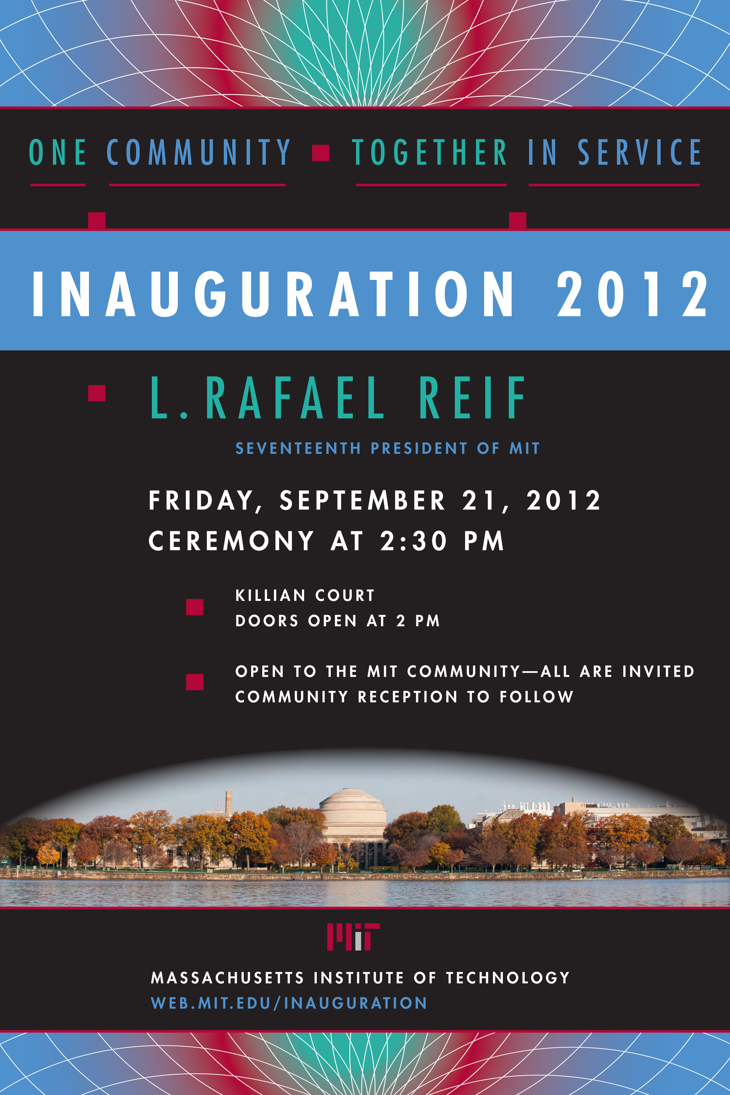 MIT President L. Rafael Reif inauguration