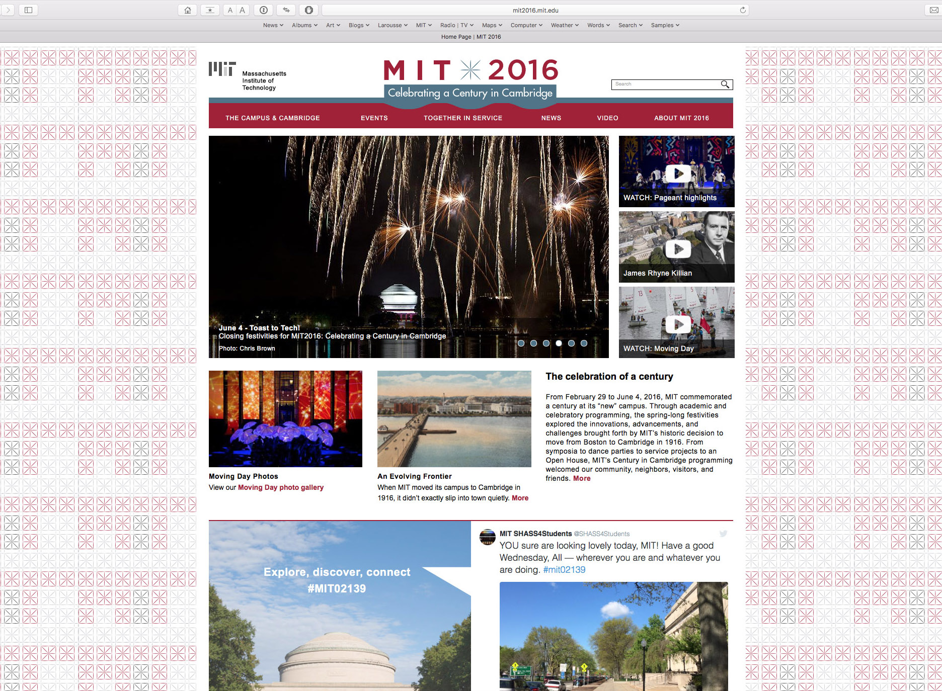 MIT 2016 website