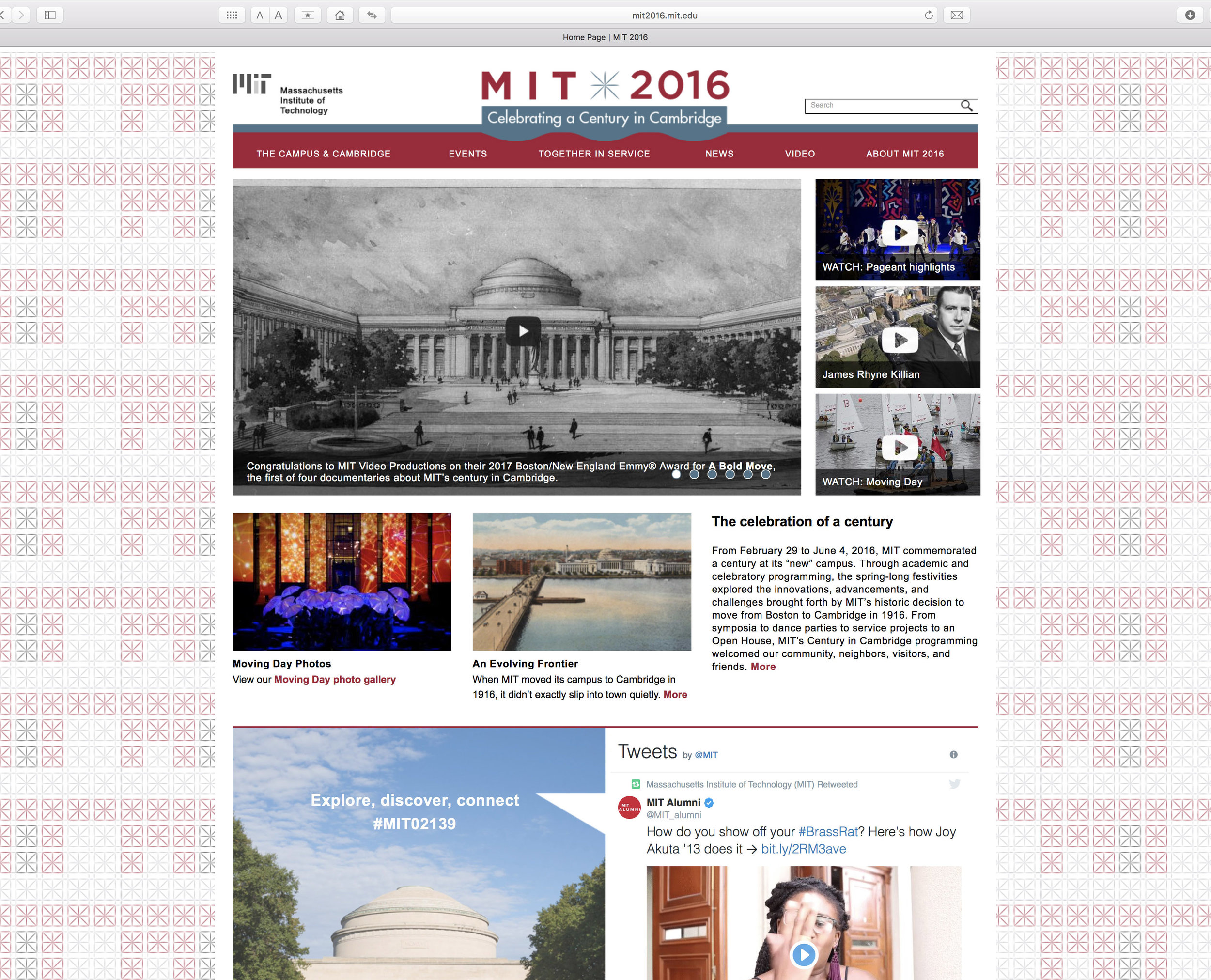 MIT 2016 website