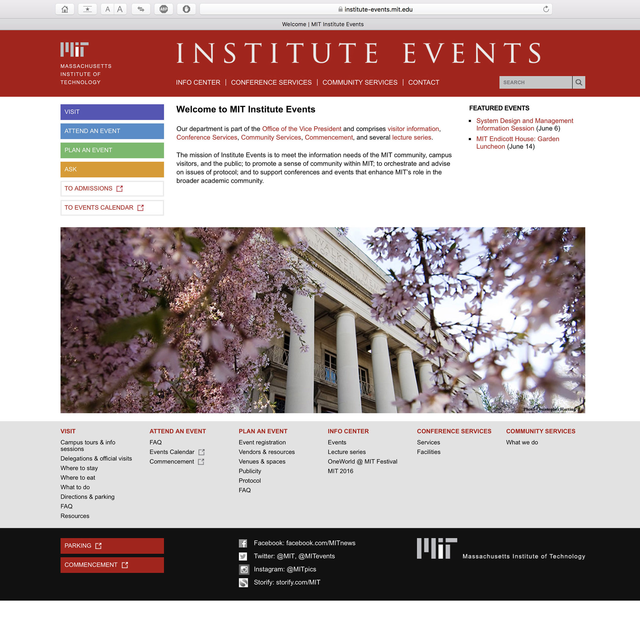 MIT Institute Events