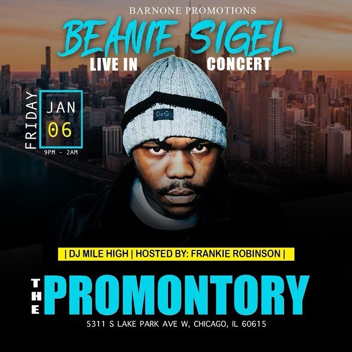 @beaniesigelsp live at the @promontorychicago Friday January 6th!
Brought to you by @barnone_promotions | tickets available now on our website