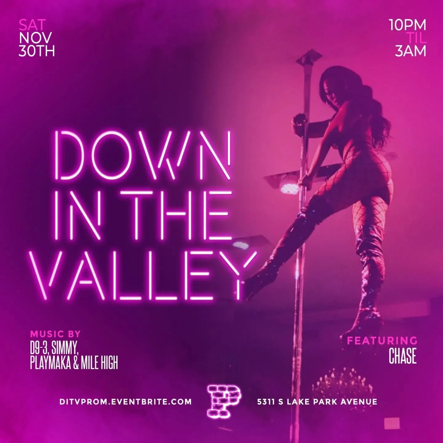 We going &ldquo; DOWN IN THE VALLEY &ldquo; on Saturday November 30th @promontorychicago !! 

SPECIAL GUEST HOST AND PERFORMANCE LIVE FROM @bellablaq P-VALLEY SEASON 3 STAR

HOSTED BY CHICAGO&rsquo;S TURNUP KING @mikedchicago

HOSTED BY THE BIGGEST A