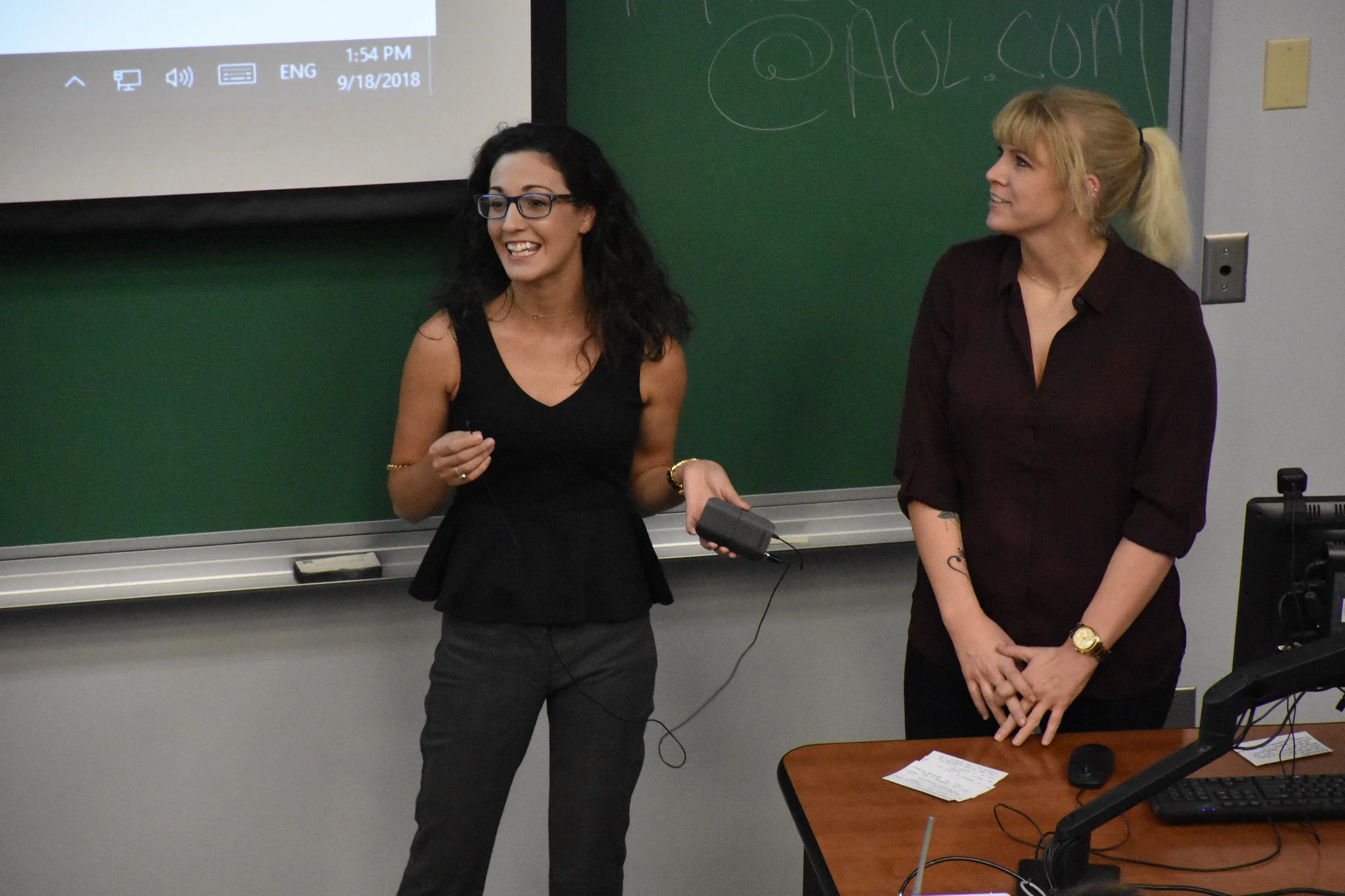 Guest Speaker Jami Furino , Director of Operations & Mikayla Paisley , Event Operations Manager Eventplicity September 18, 2018 ( Pictures )