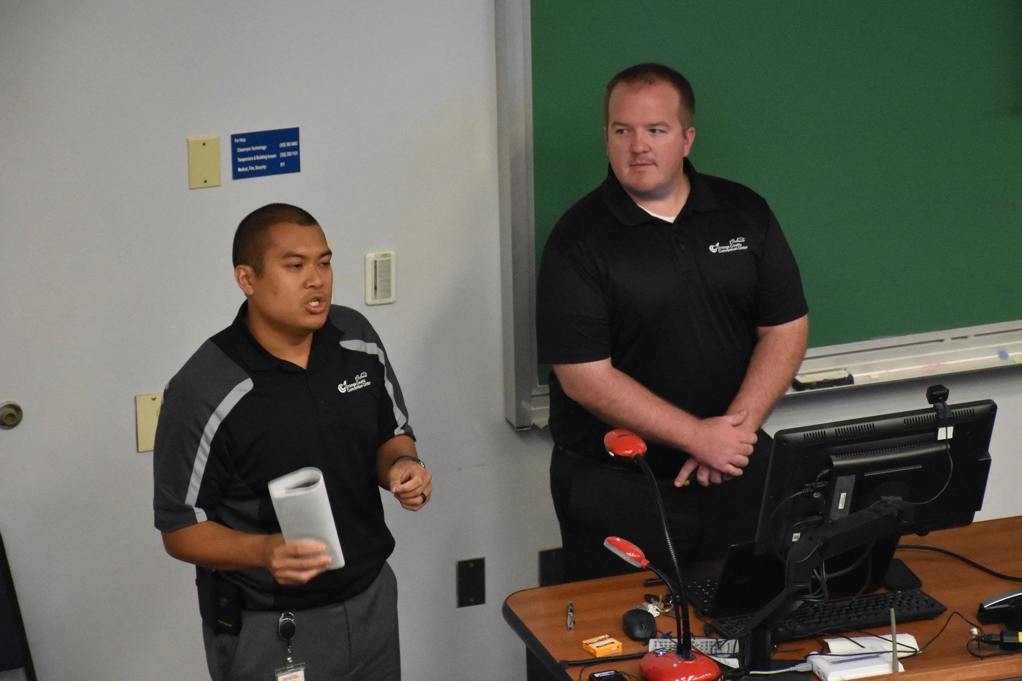 Guest Speaker Matt Batson , Facility Maintenance Coordinator & Kenny Gaudinez , Assist. Supervisor, Event Setup Orange County Convention Center November 9, 2018 ( Pictures )