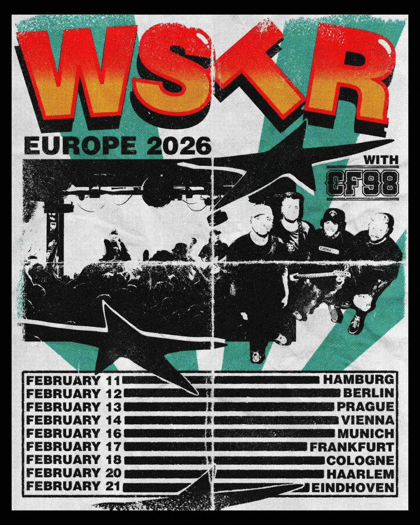 EU! Tickets are available now from the link in our bio

11/02 - Hebebuhne, Hamburg DE
12/02 - Monarch, Berlin DE
13/02 - Varsava, Prague CZ
14/02 - Arena 3Raum, Vienna AT
16/02 - Backstage Club, Munich DE
17/02 - Ponyhof, Frankfurt DE
18/02 - Blue Sh