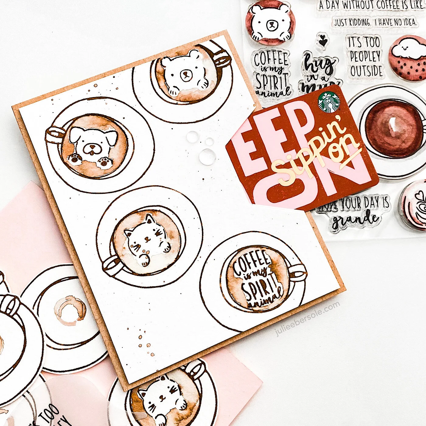 TWO CUTE COFFEE CARD IDEAS